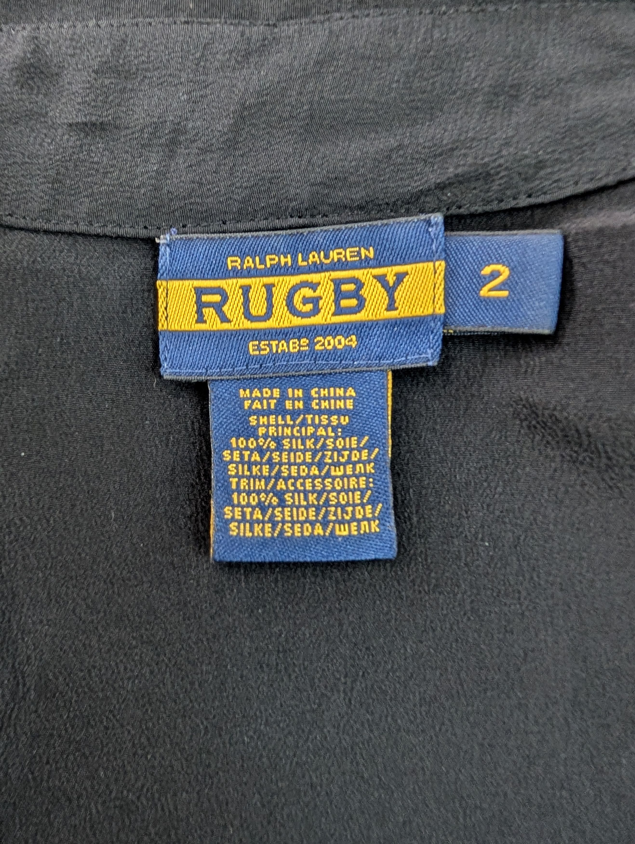 Rugby Ralph Lauren Black Sleeveless Top With Tie And Diamante Buttons Size XS / US 0-2 / IT 36-38 - 5 Thumbnail