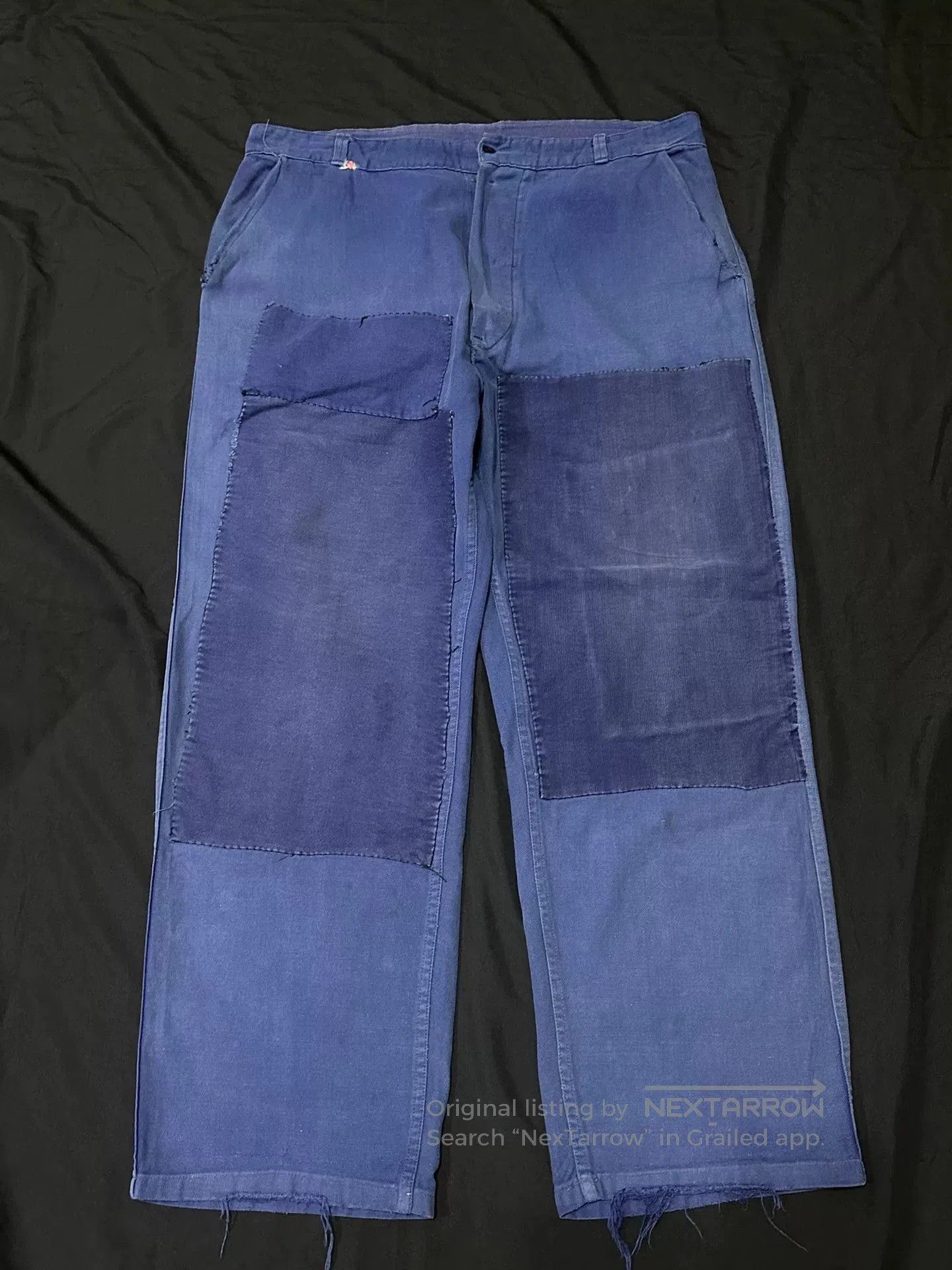 Vintage French Workwear Moleskin Pants.