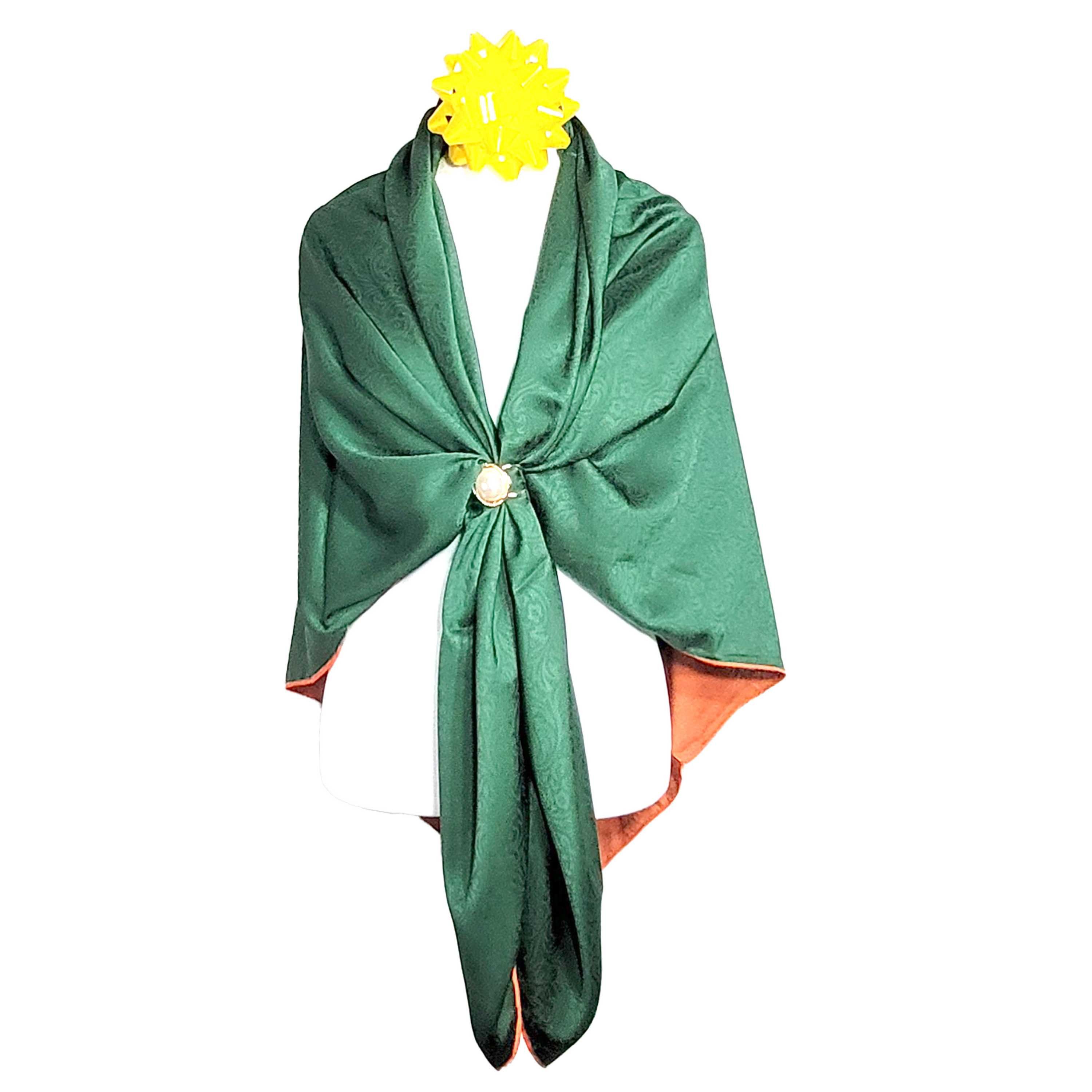 Other NWT Double Sided Silk Scarf 52"x52" Large Square Wrap 3205 Size ONE SIZE - 4 Thumbnail