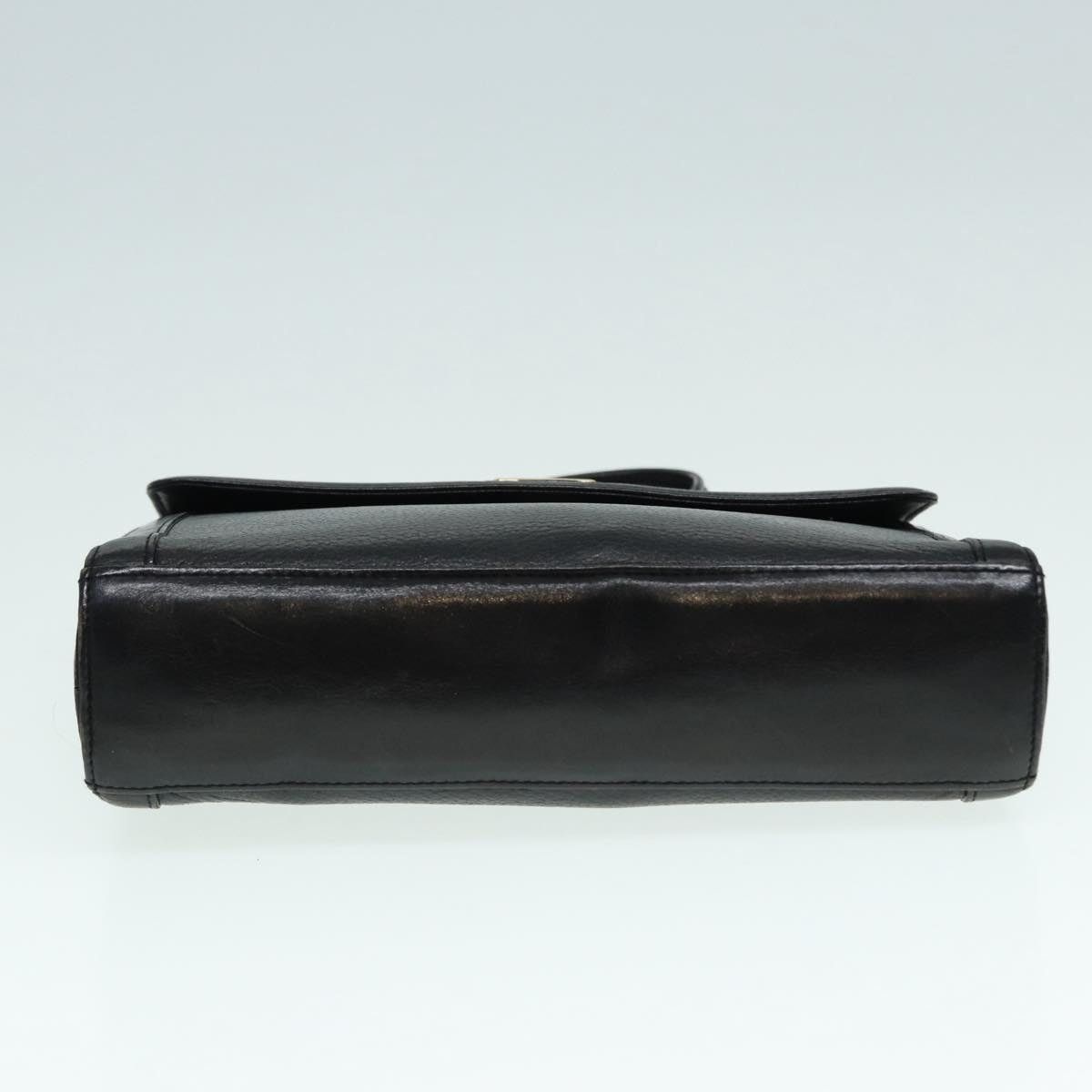 Burberry Burberry Hand Bag Leather Black Silver Size ONE SIZE - 5 Thumbnail