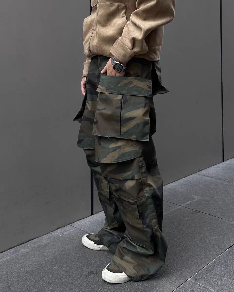 Vintage zx supreme kith style skate hiphop military camo cargo
