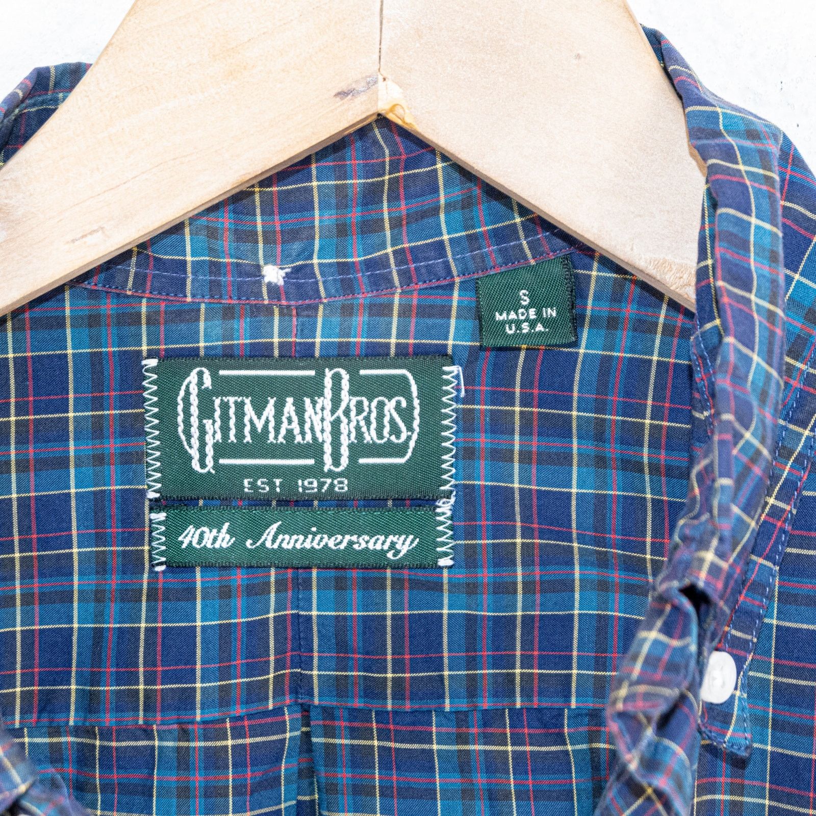 Gitman Bros. Gitman Bros Vintage 40th Anniversary Button Down Shirt Blue Size US S / EU 44-46 / 1 - 2 Thumbnail