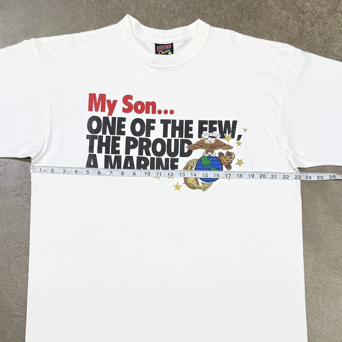 Soffe Vintage Soffe’s Choice USA Made Single Stitch T-Shirt USMC Size US XL / EU 56 / 4 - 5 Thumbnail