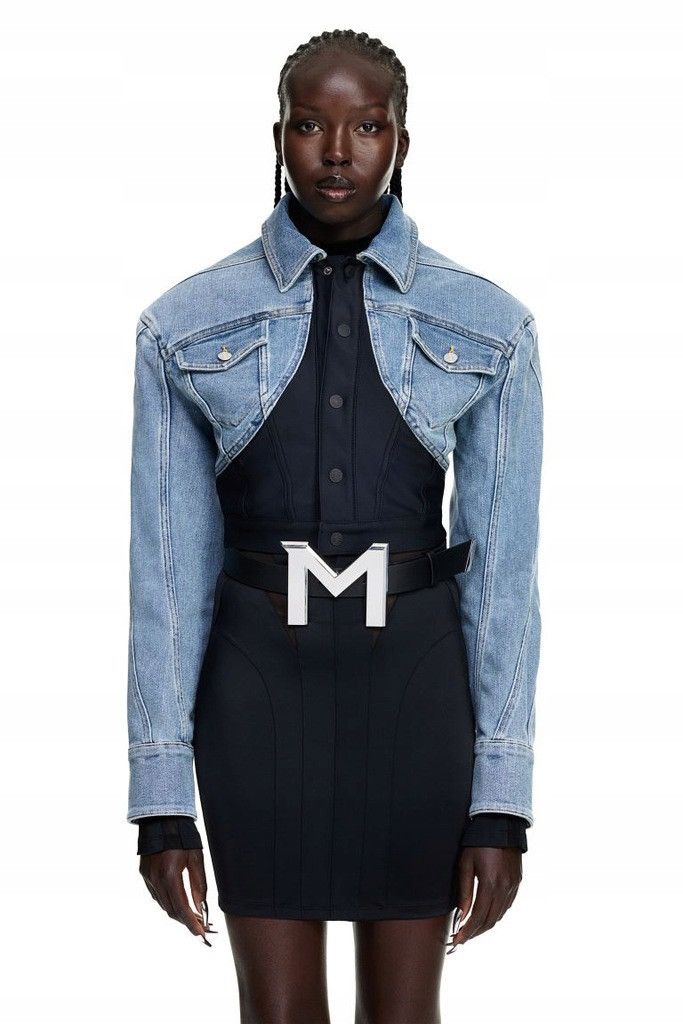 Mugler Mugler x H&M Women’s Denim Jacket Size S Size S / US 4 / IT 40 - 11 Thumbnail