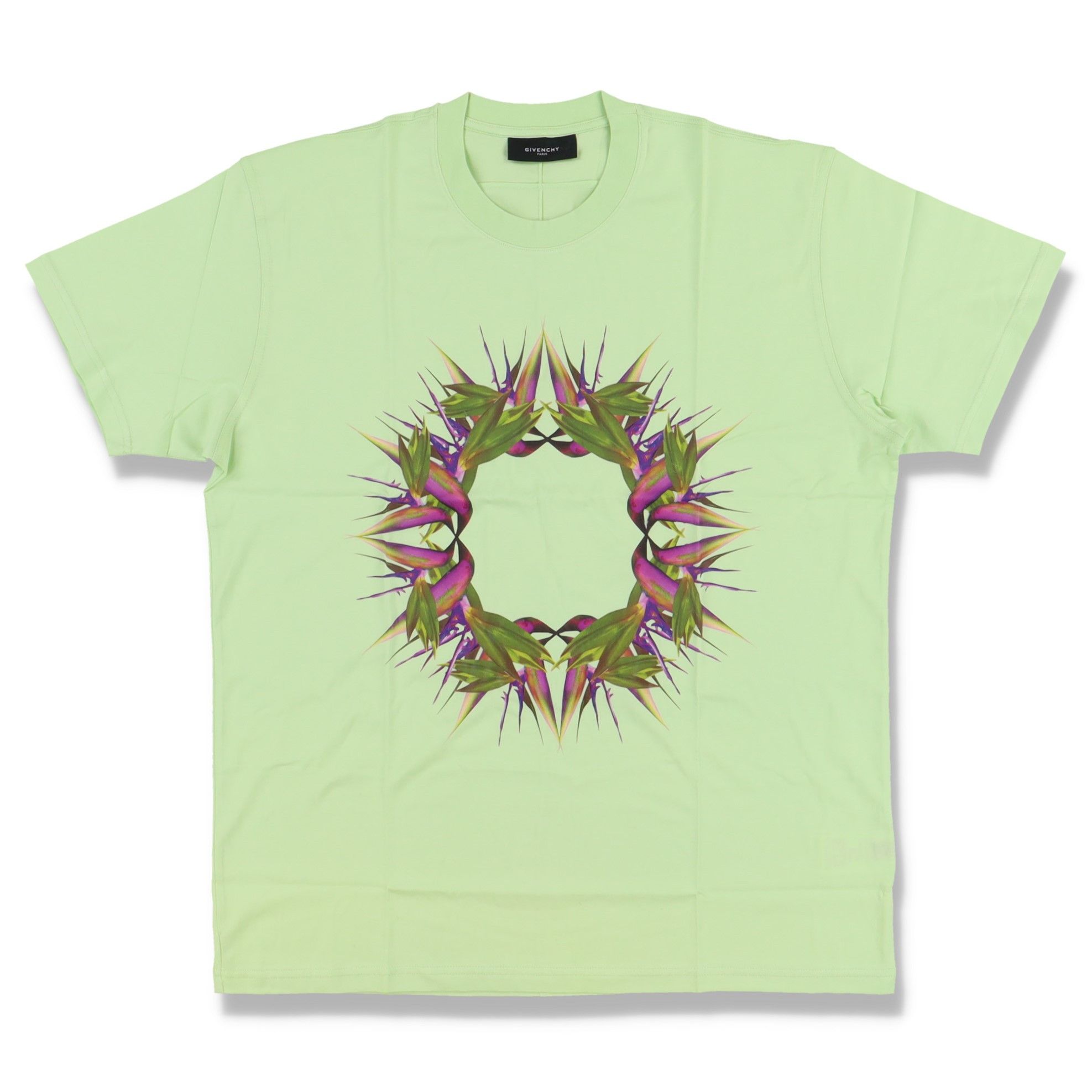 image of Givenchy Green Birds Of Paradise Oversized T-Shirt, Men's (Size XS)