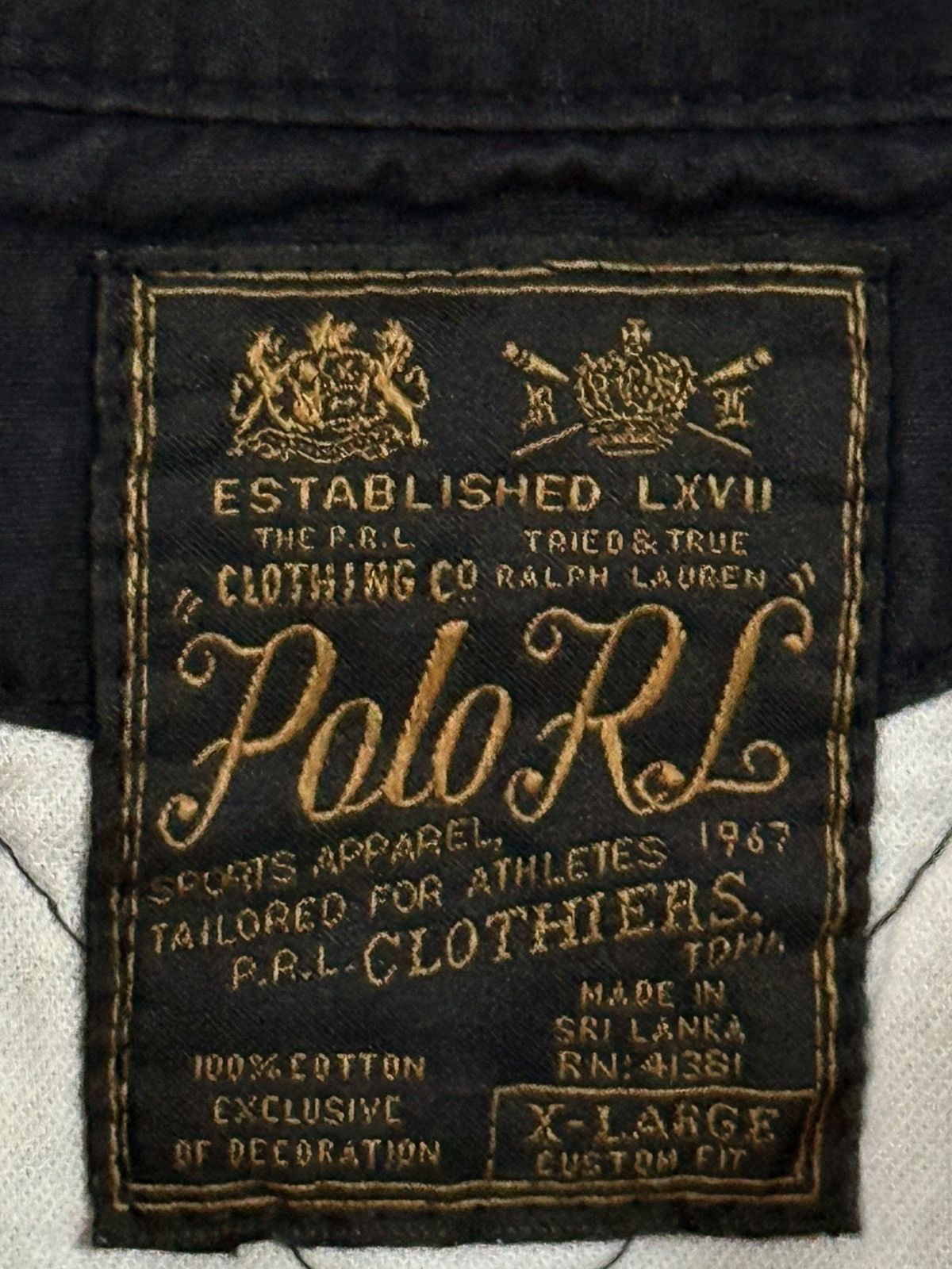 Polo Ralph Lauren Polo Ralph Lauren Patchwork #15 Polo Shirt Black White XL Size US XL / EU 56 / 4 - 7 Thumbnail