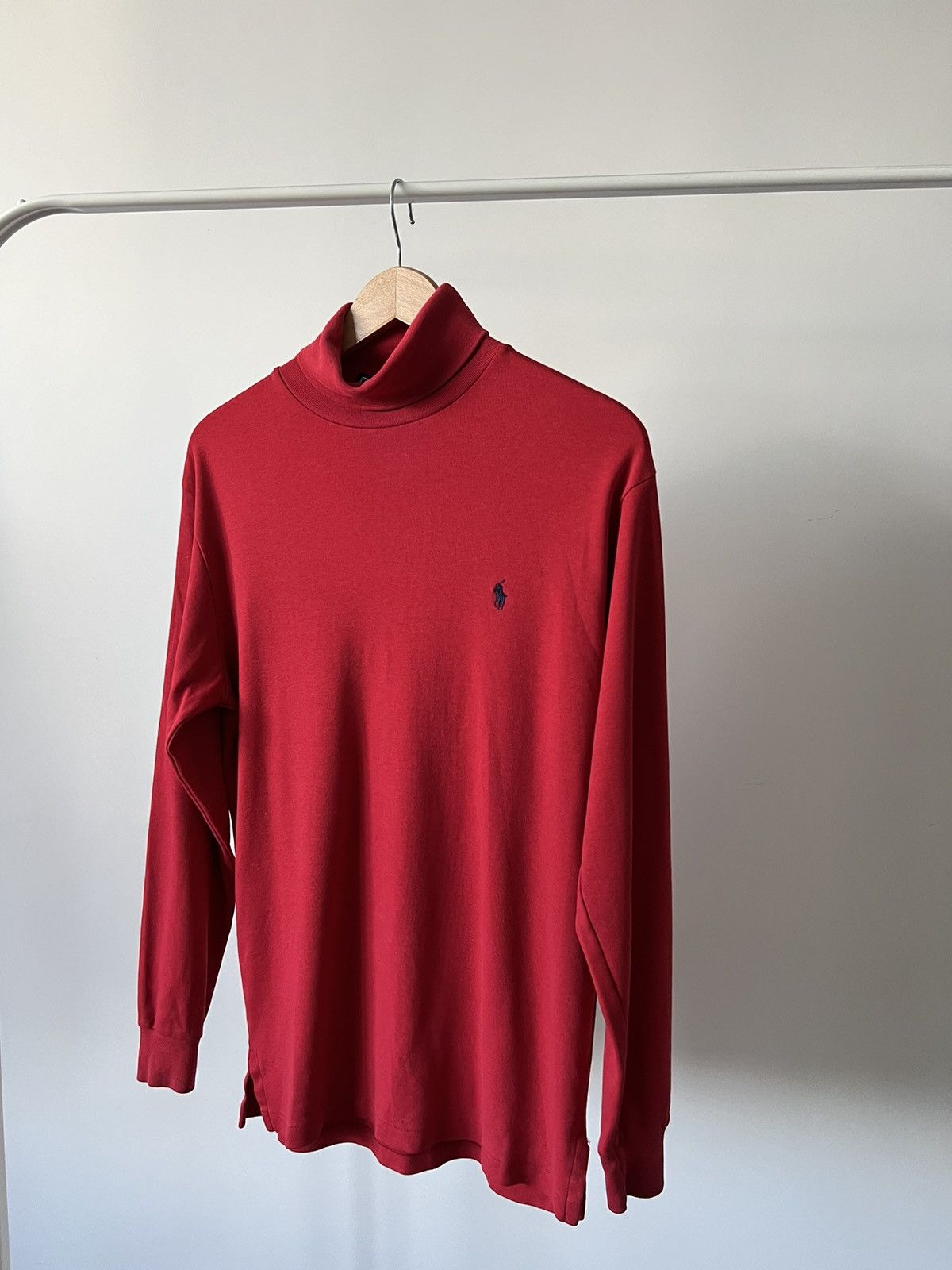 Vintage Polo Ralph Lauren Red ❤️ Long Sleeve Rar Size US S / EU 44-46 / 1 - 9 Thumbnail