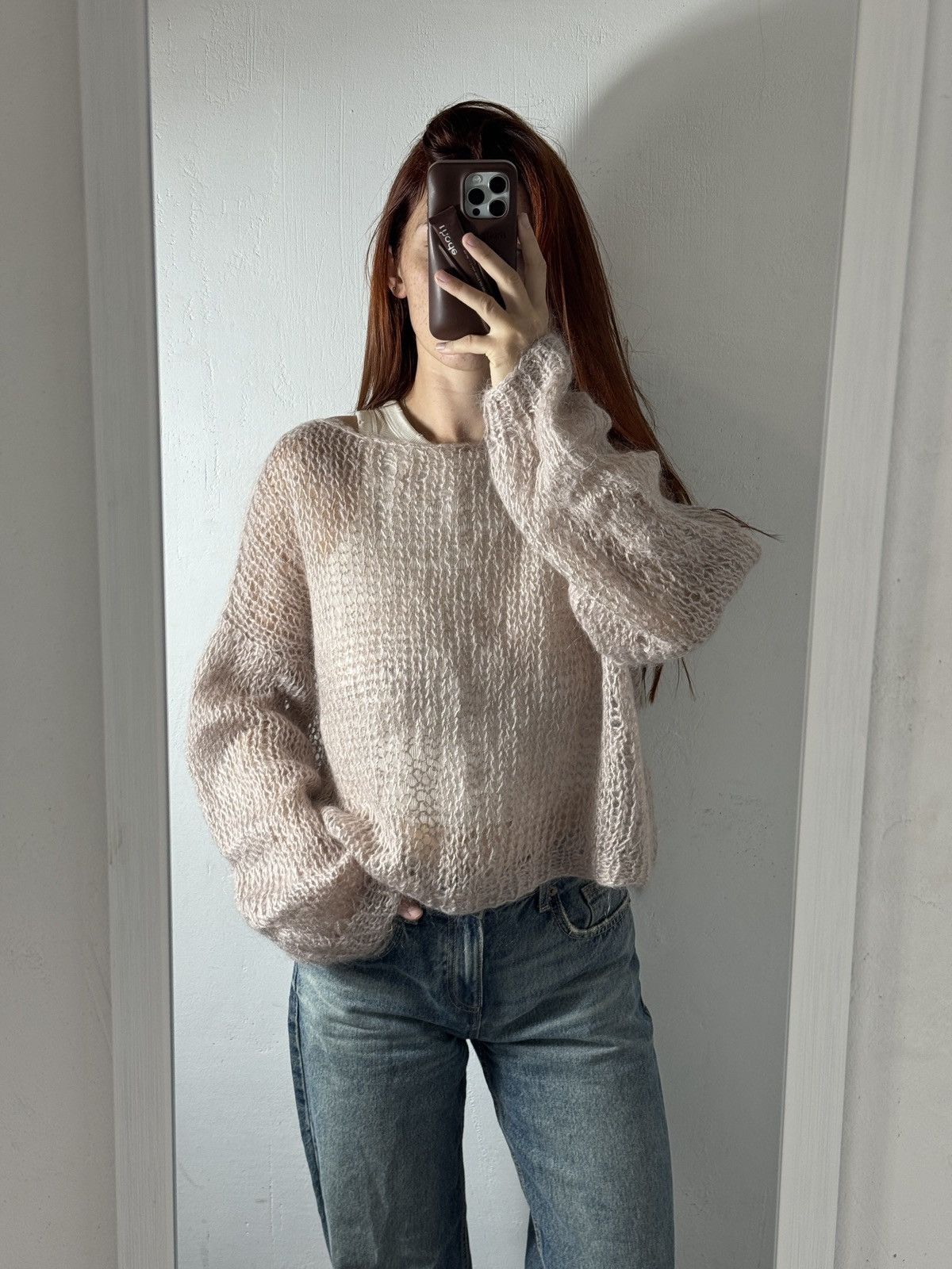 Other 2000s MESH KNITTED HAND MADE SWEATER Size ONE SIZE - 1 Thumbnail