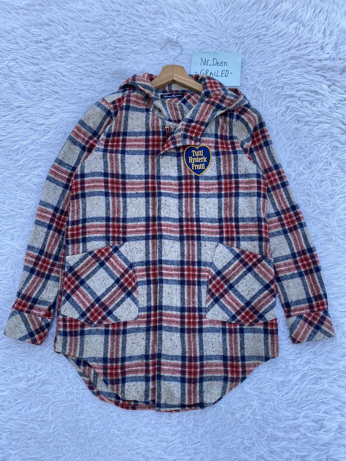 Hysteric Glamour Rare Vintage Hysteric Glamour Checkered Hooded Flannel Size US M / EU 48-50 / 2 - 1 Thumbnail