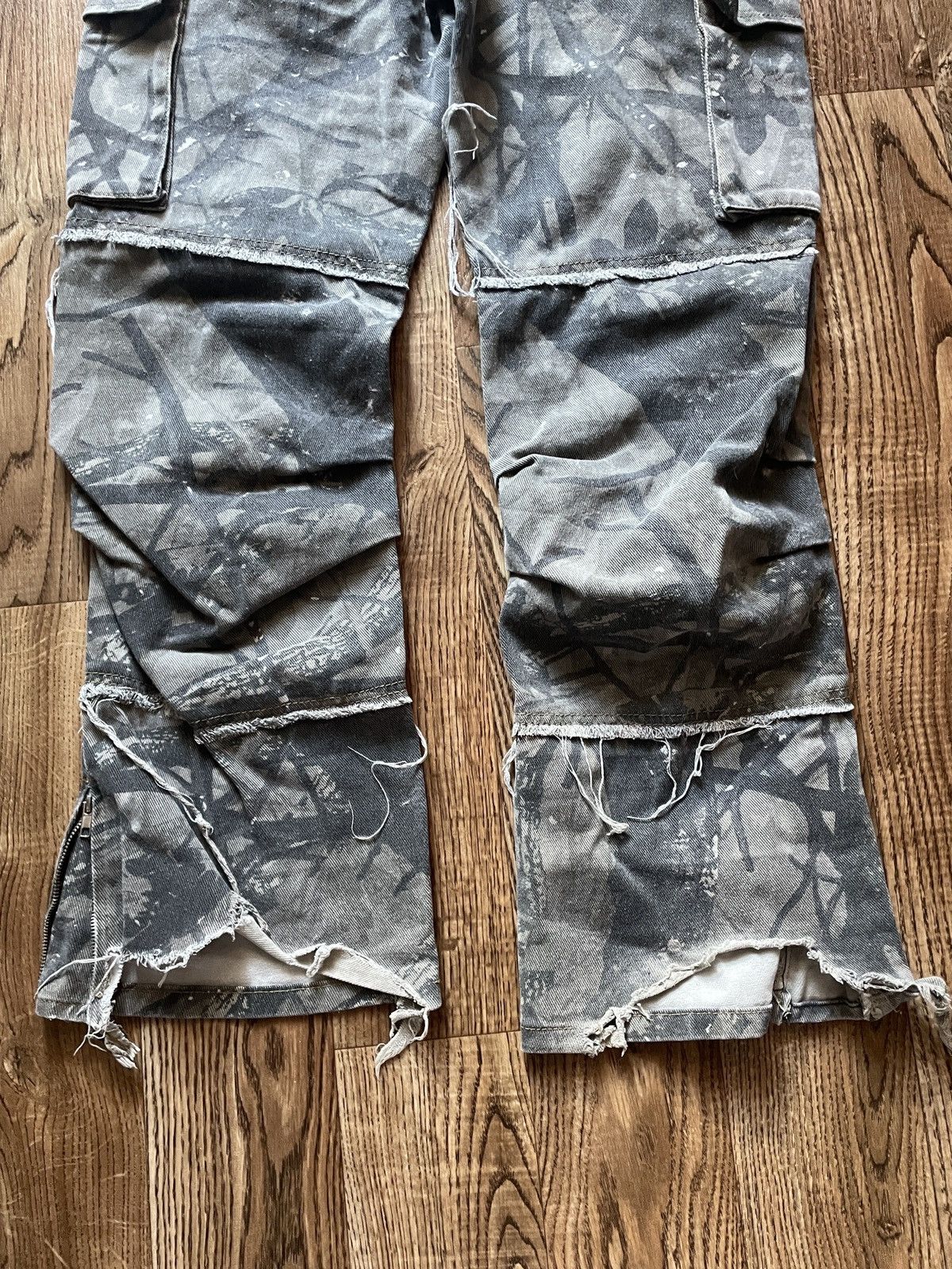Other Vintage Y2K Parachute Pants Flared Jeans MOM Cargo 90s Size 34" / US 12 / IT 48 - 8 Thumbnail
