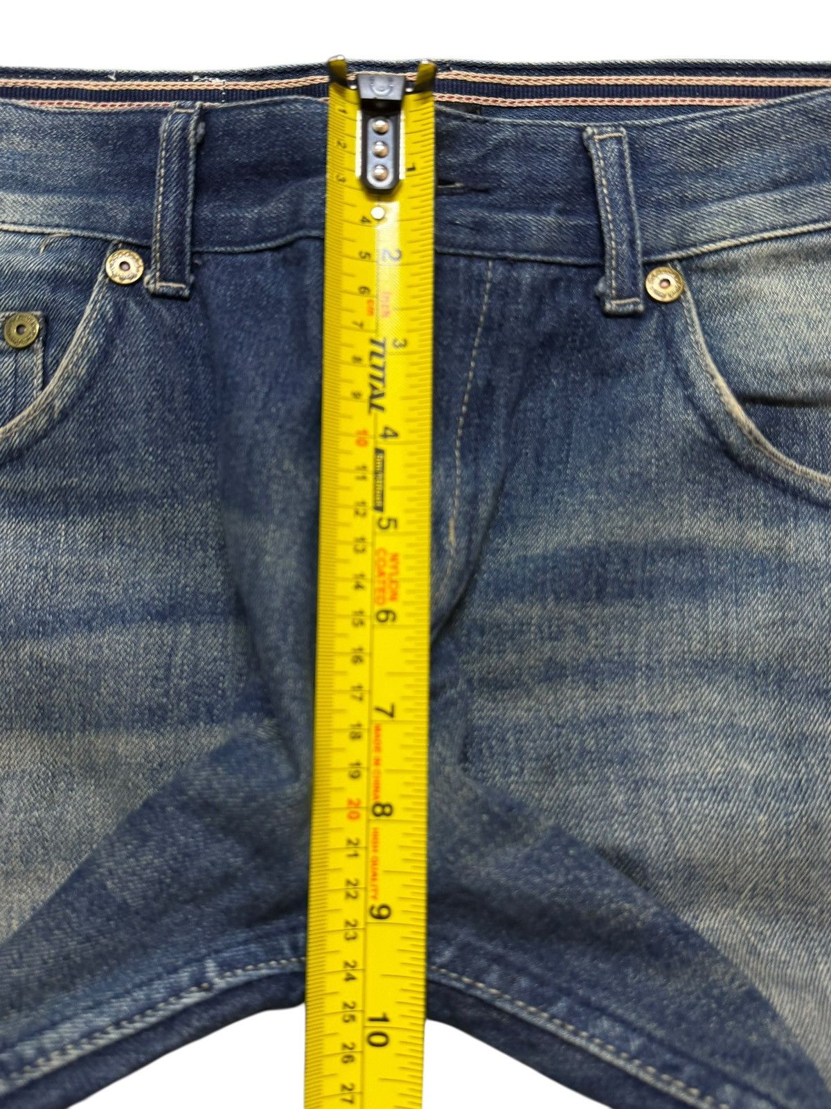 Tornado Mart Vintage Y2K Mud Wash Faded Whisker Distress Straight Leg Size US 31 - 14 Thumbnail