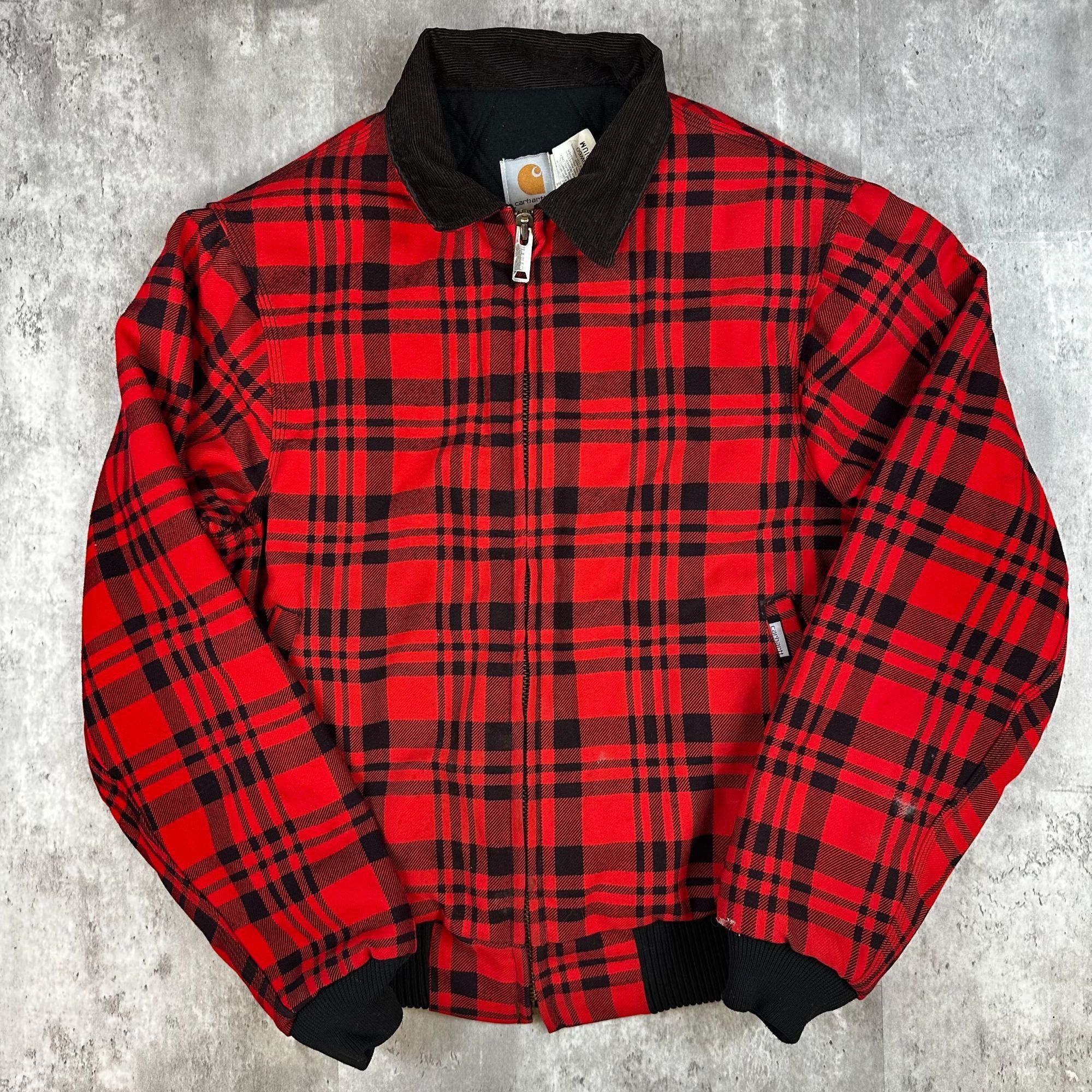 Carhartt Carhartt Red & Black Plaid Insulated Bomber Jacket Medium Size US M / EU 48-50 / 2 - 1 Thumbnail