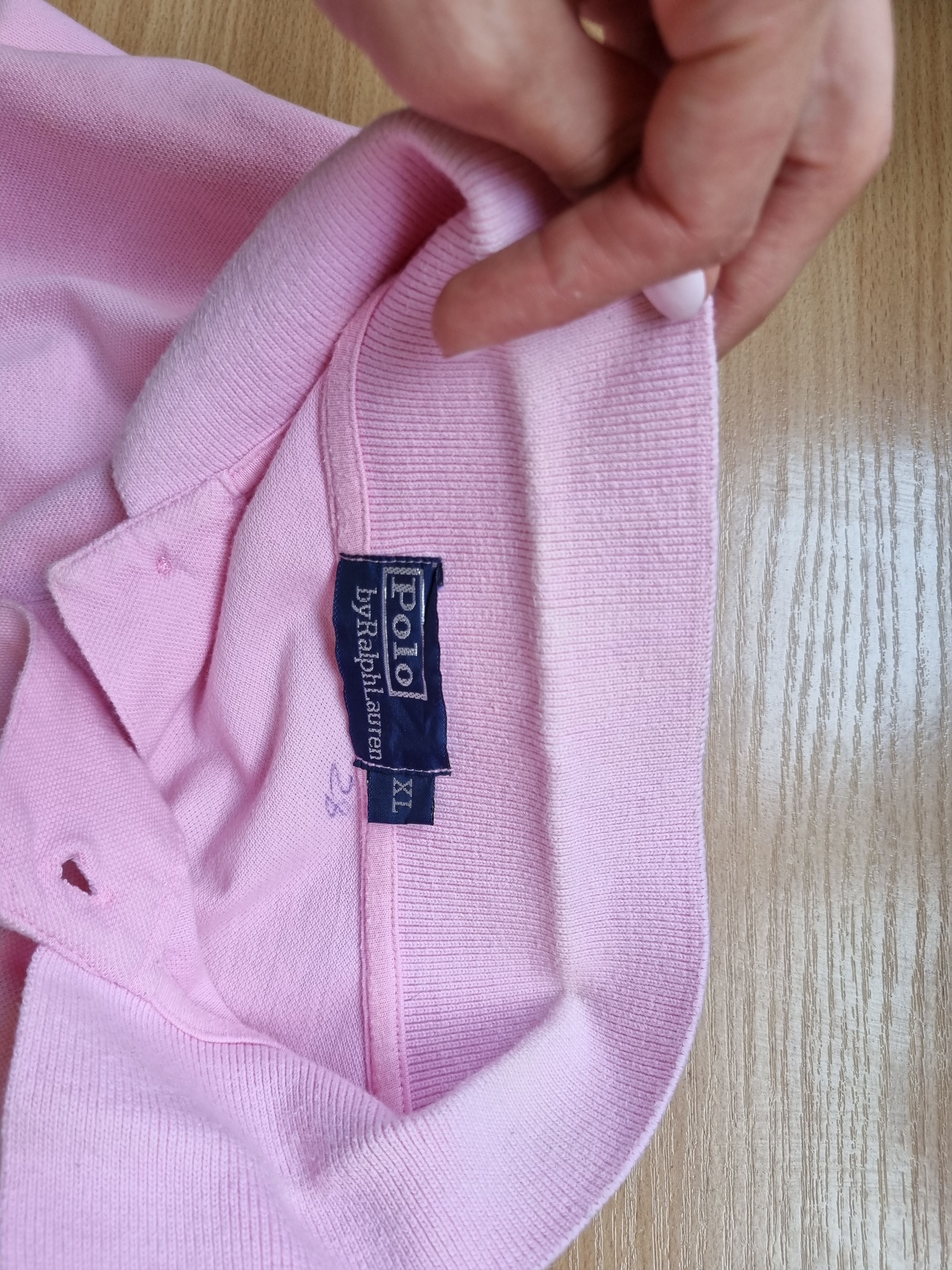 Polo Ralph Lauren × Vintage Polo Ralph Lauren Pink Attractive Long Sleeve Polo Size US XL / EU 56 / 4 - 18 Thumbnail