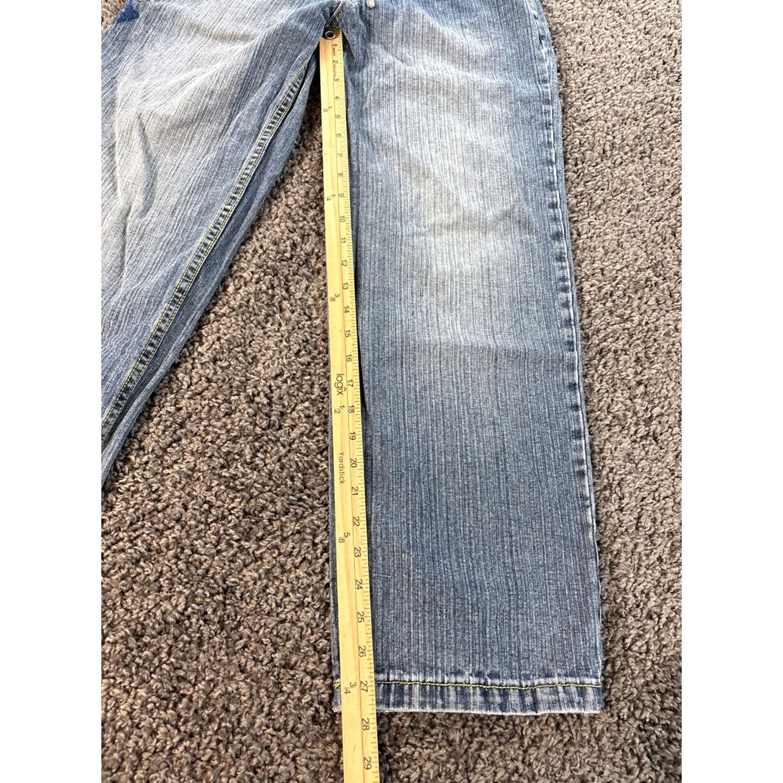 Southpole VINTAGE Southpole Jeans Blue Denim 28x28 Wide-Leg 5-Pocket Grunge Women Size 28 Regular Rise High Baggy 90s Style Jeans Size 28" / US 6 / IT 42 - 2 Thumbnail