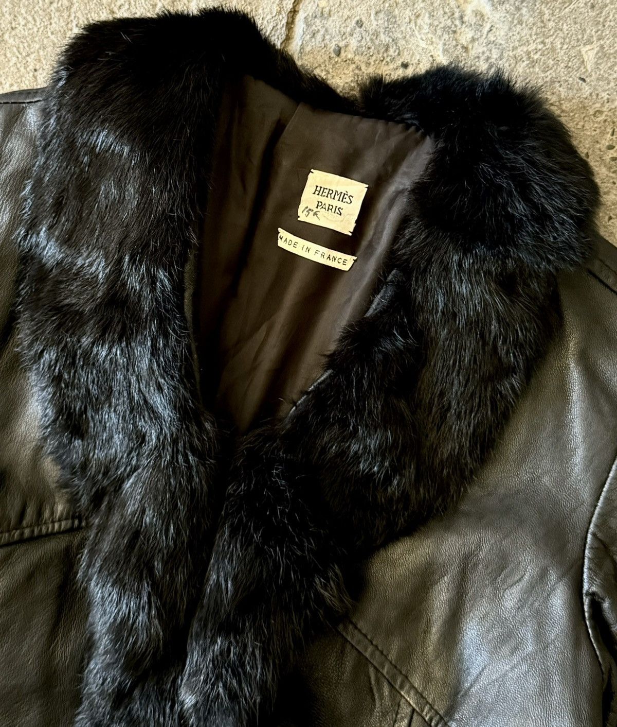 Hermes Vintage Archive Hermes -Maison Margiela - Fur -Leather Coat Size M / US 6-8 / IT 42-44 - 6 Thumbnail