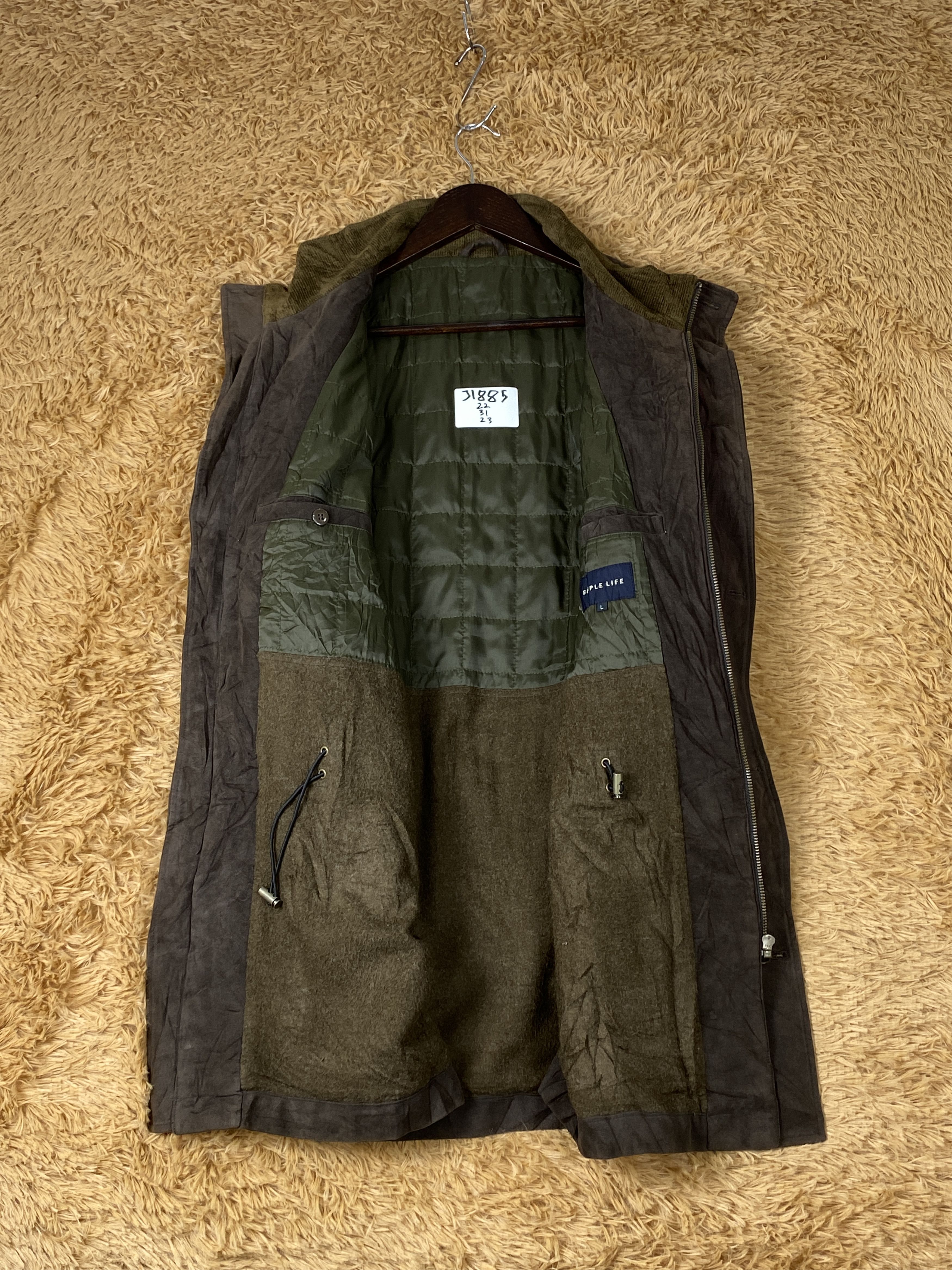 Japanese Brand Vintage Simple Life Long Jacket J1885 Size US S / EU 44-46 / 1 - 7 Thumbnail