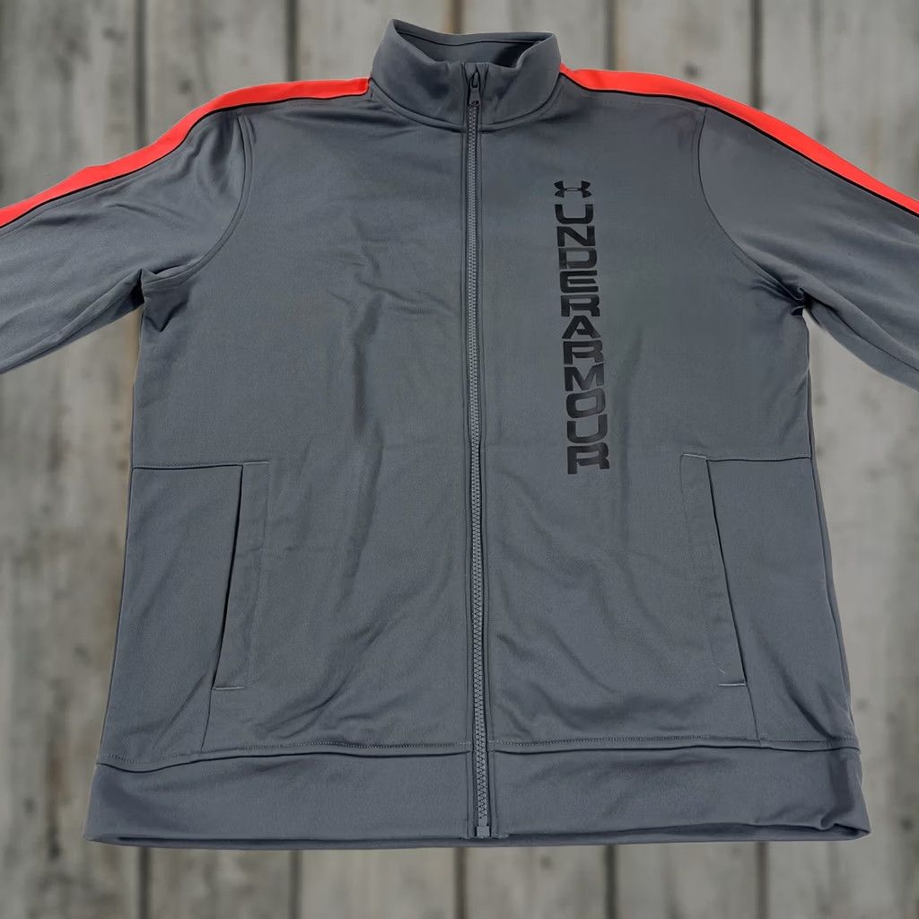 Under Armour Under Armour Unstoppable Track Jacket Mens M Gray Full Zip Pockets Logo 1345611 Size US M / EU 48-50 / 2 - 1 Thumbnail