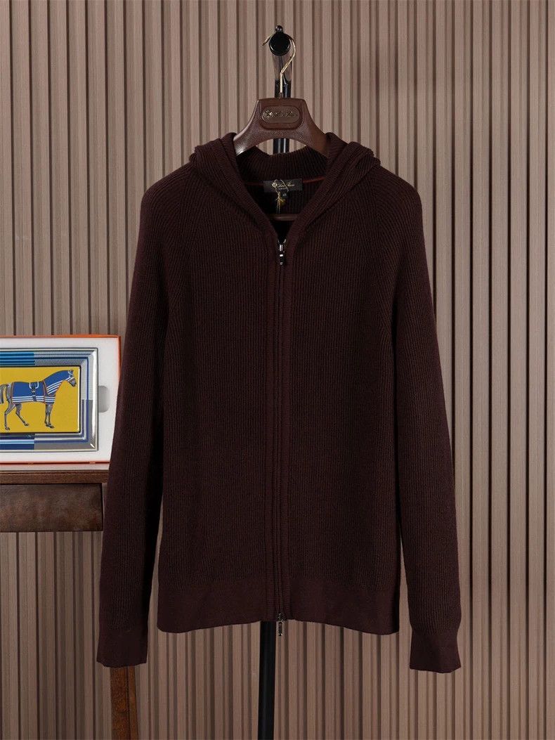 Loro Piana Men's Thick Cashmere Hooded Jacket - dmc Size US S / EU 44-46 / 1 - 1 Thumbnail