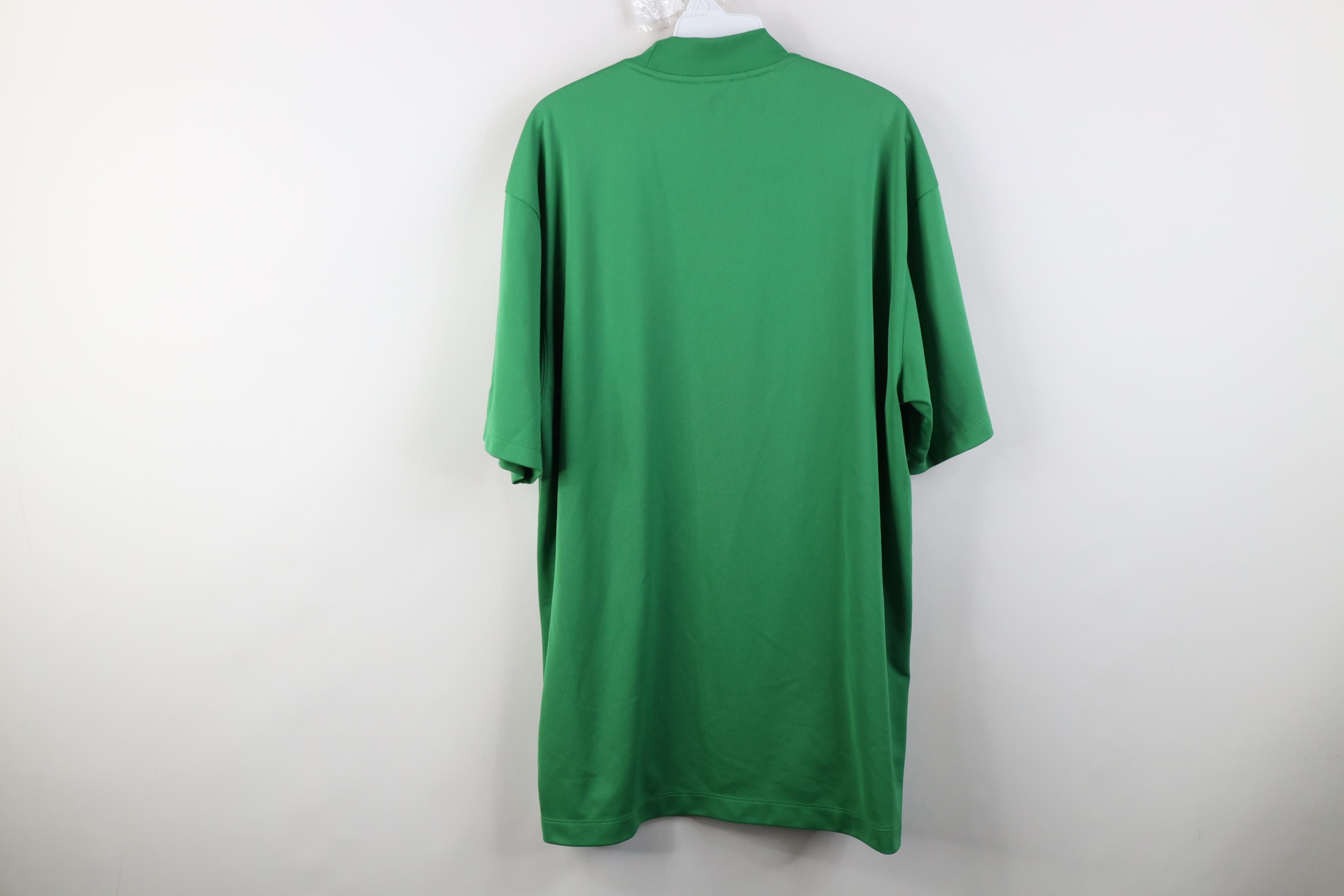 Nike Vintage Y2K Nike Golf Mini Swoosh Mock Neck T-Shirt Green Size US XL / EU 56 / 4 - 12 Thumbnail