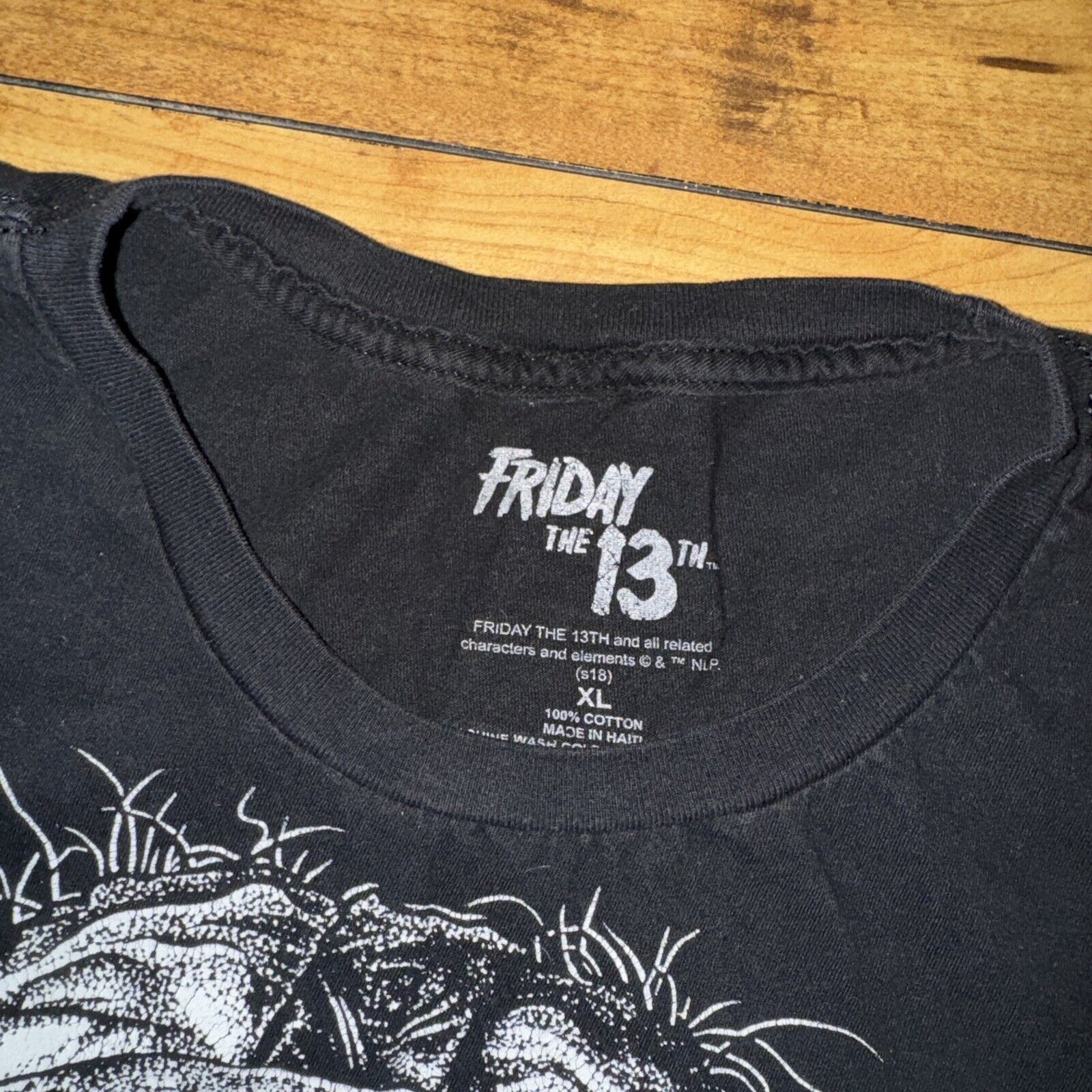 Band Tees × Japanese Brand Friday The 13th Jason Black Out T-Shirt XL 22.5x28 Size US XL / EU 56 / 4 - 3 Thumbnail