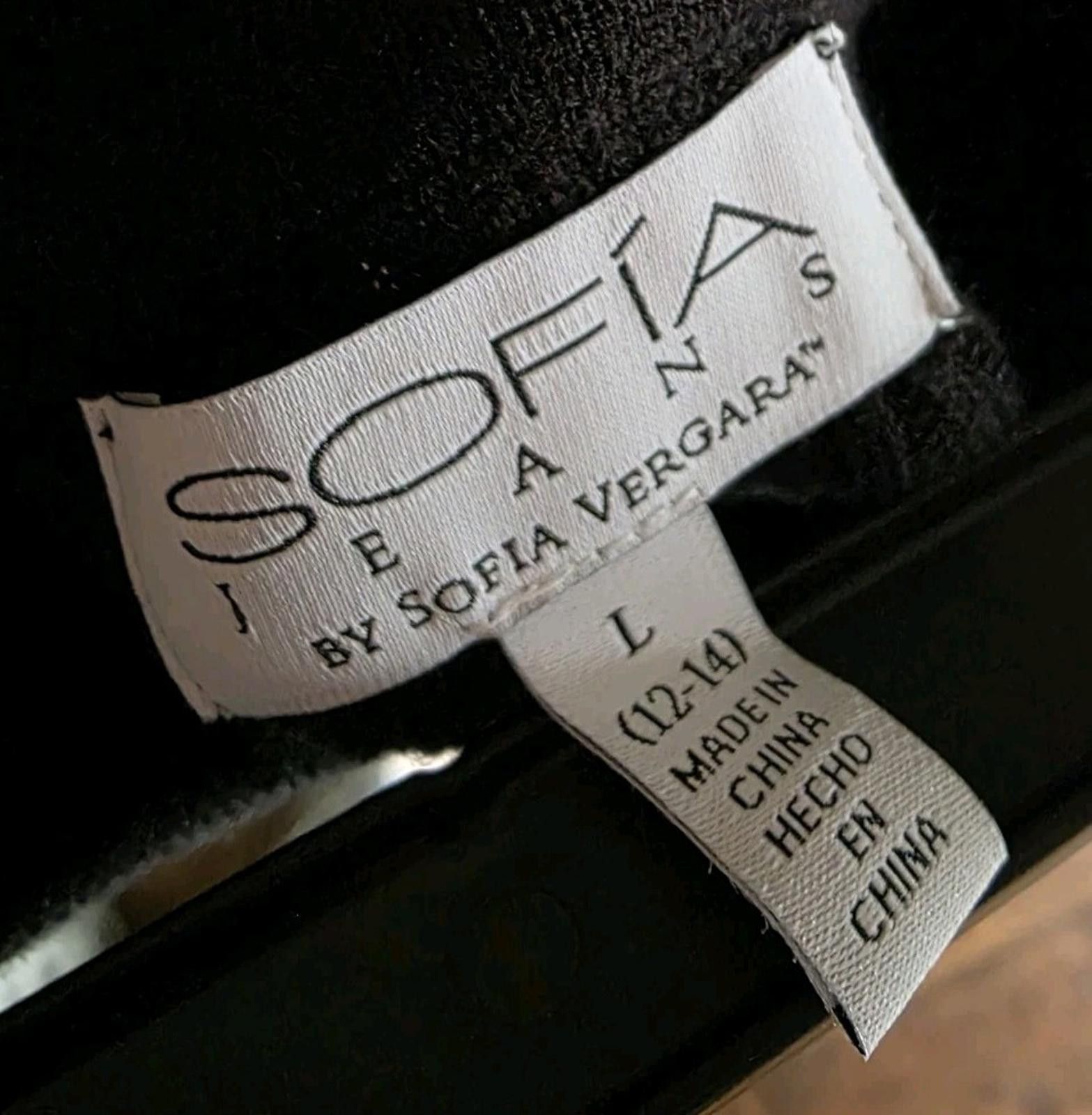 Other Sofia by Sofia Vergara Womens Pull On Sweater Skirt Black So Size 36" / US 14 / IT 50 - 8 Thumbnail