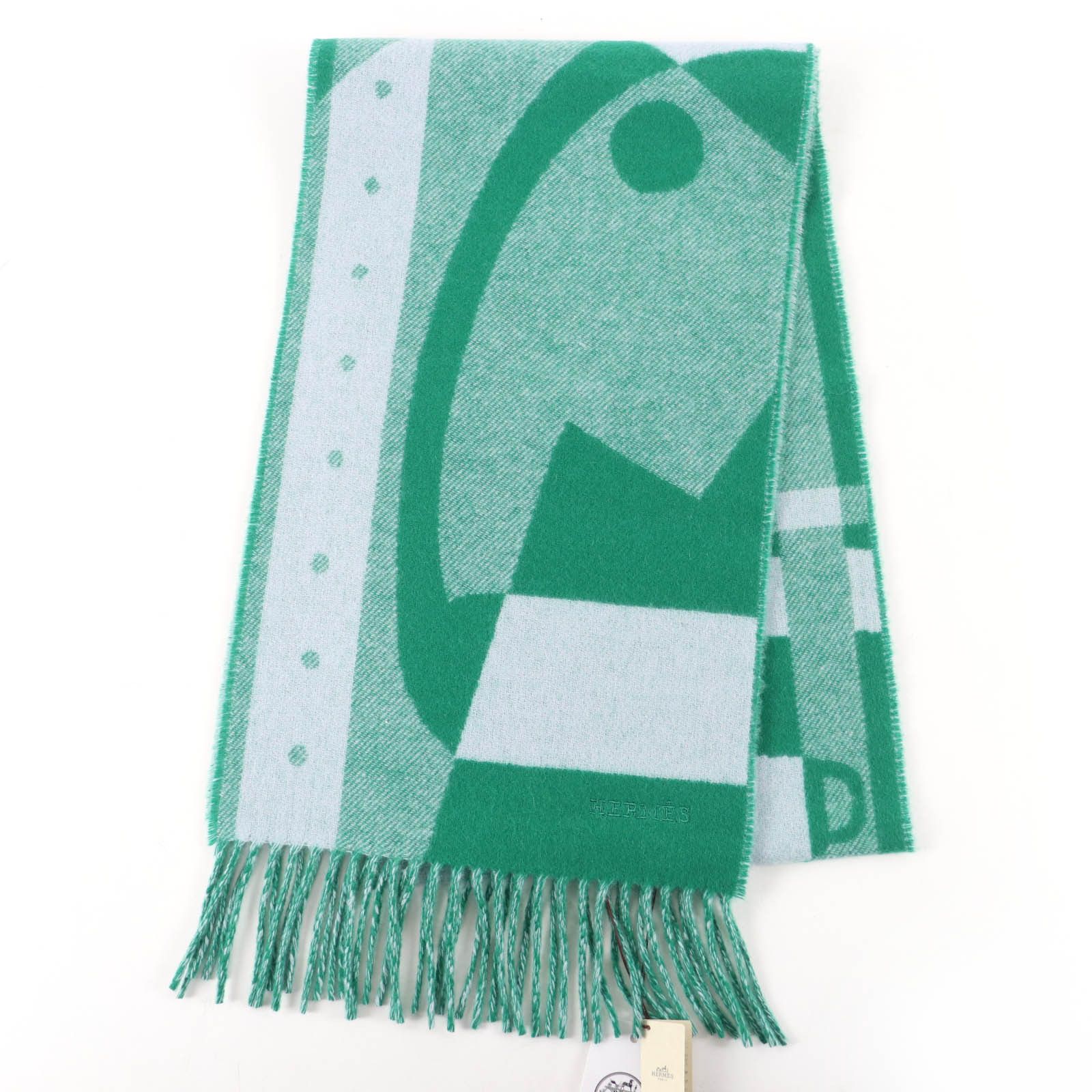 Hermes Hermes Hermès Ready Steady Go Cashmere Scarf Textile Scarf DUTY FREE for USA Size ONE SIZE - 1 Thumbnail