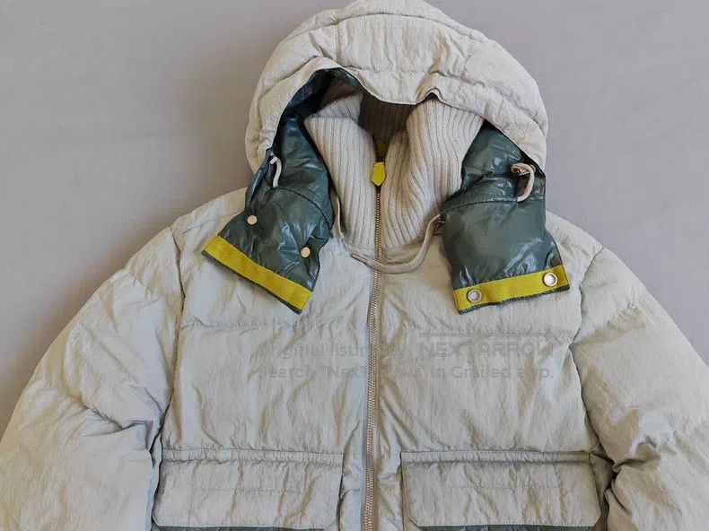 Hermes Hermes Puffer Jacket, Quilted Ribbed Hood, Color Block, Lo Size US S / EU 44-46 / 1 - 3 Thumbnail