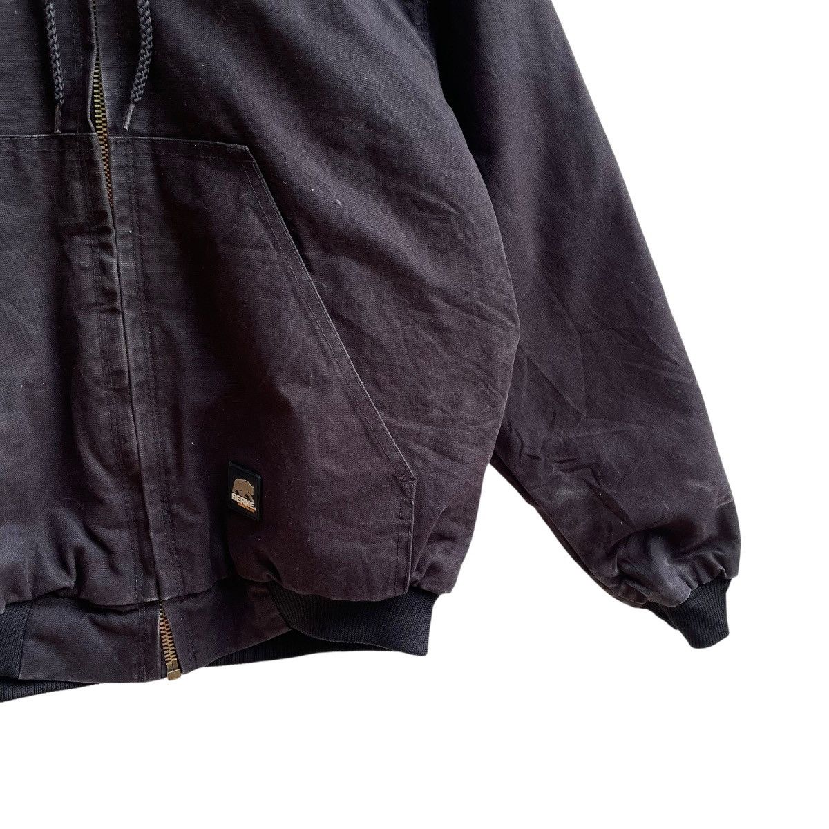 Japanese Brand 💥Vintage Berne workwear Zipper Hooded Jacket Size US M / EU 48-50 / 2 - 5 Thumbnail