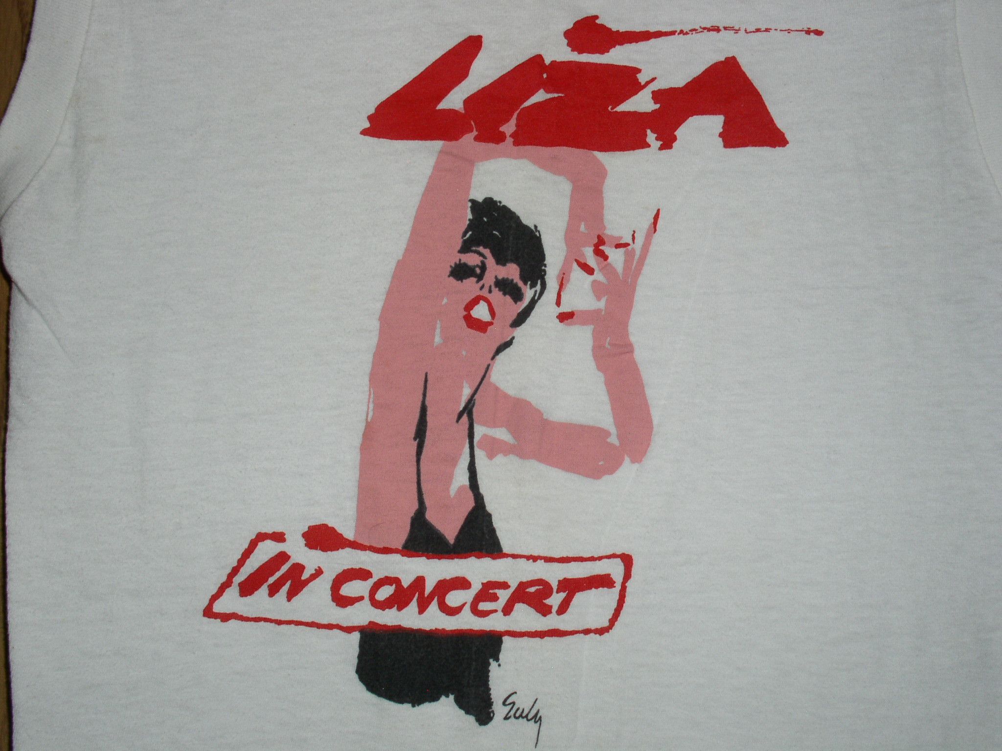 Hanes Liza Minnelli Concert Muscle Shirt Vintage Single Stitched Size US L / EU 52-54 / 3 - 2 Thumbnail