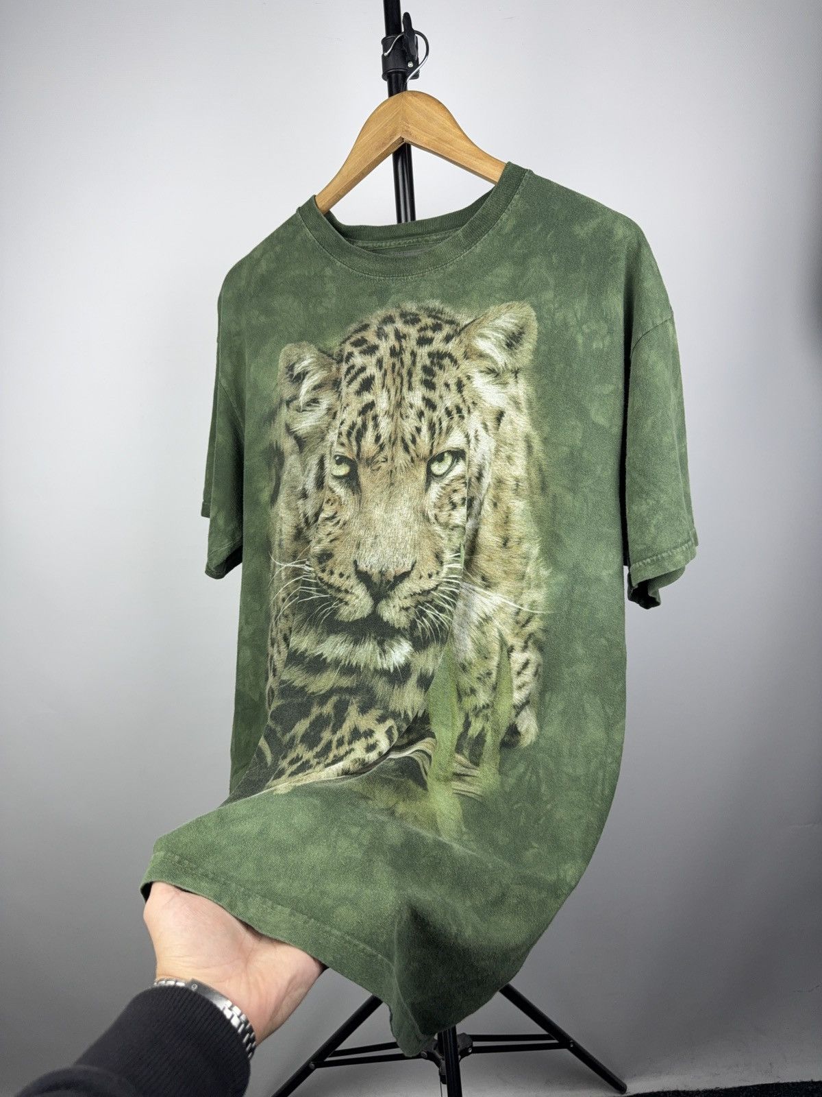 The Mountain Vntg 00s The Mountain Big Cat Leopard Graphic Tie-Dye Tee Size US XL / EU 56 / 4 - 5 Thumbnail