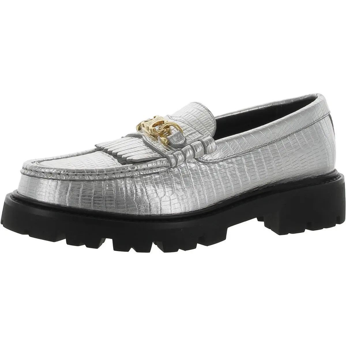 Celine Celine Margaret Triomphe Chain Loafers Size US 7 / IT 37 - 1 Thumbnail