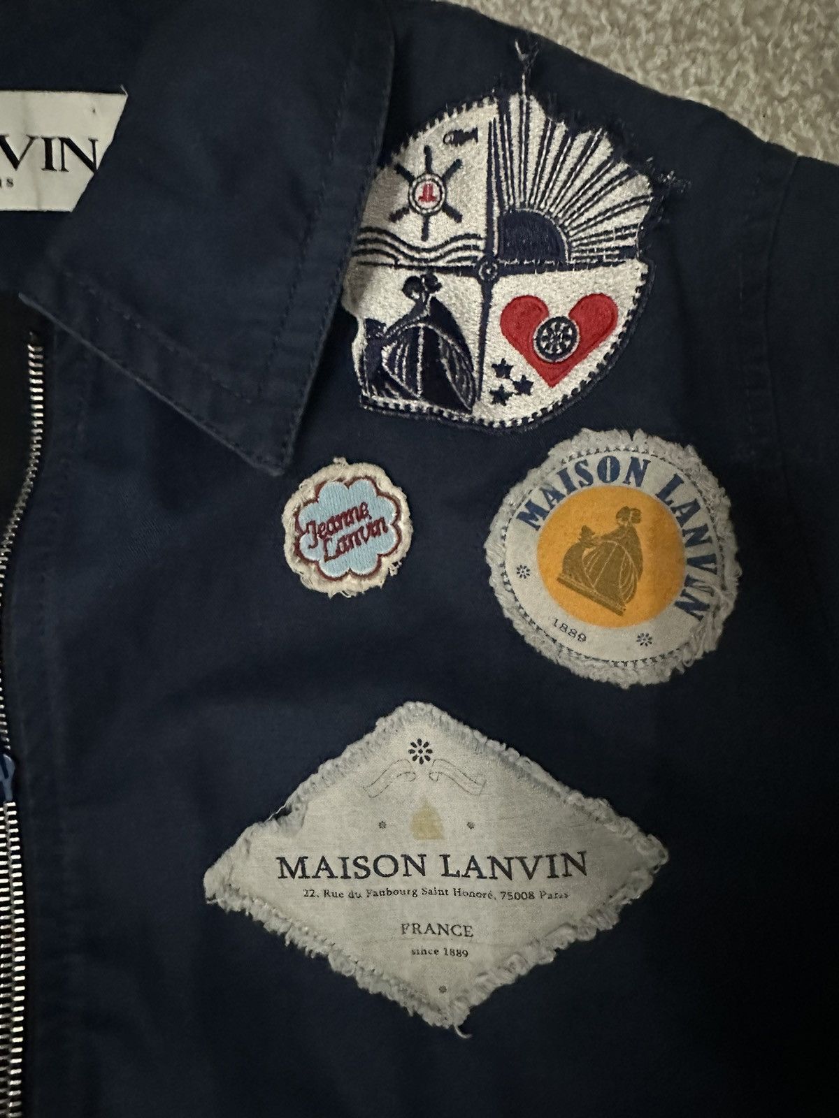 Lanvin Lanvin bomber jacket pre owned size small navy Size US S / EU 44-46 / 1 - 3 Thumbnail