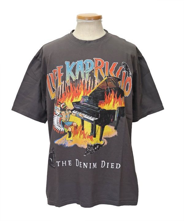 Kapital KAPITAL Tenjiku Crew T-shirt (BURNING Piano pt) Size XS Size US XS / EU 42 / 0 - 1 Thumbnail