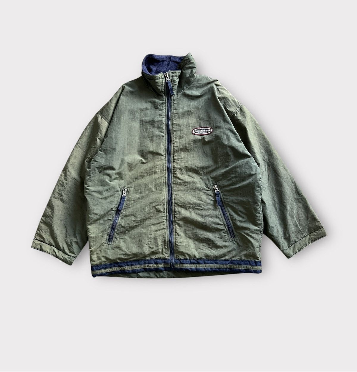 Converse Vintage 90s Converse All Star Double Layer Jacket Size US M / EU 48-50 / 2 - 1 Thumbnail