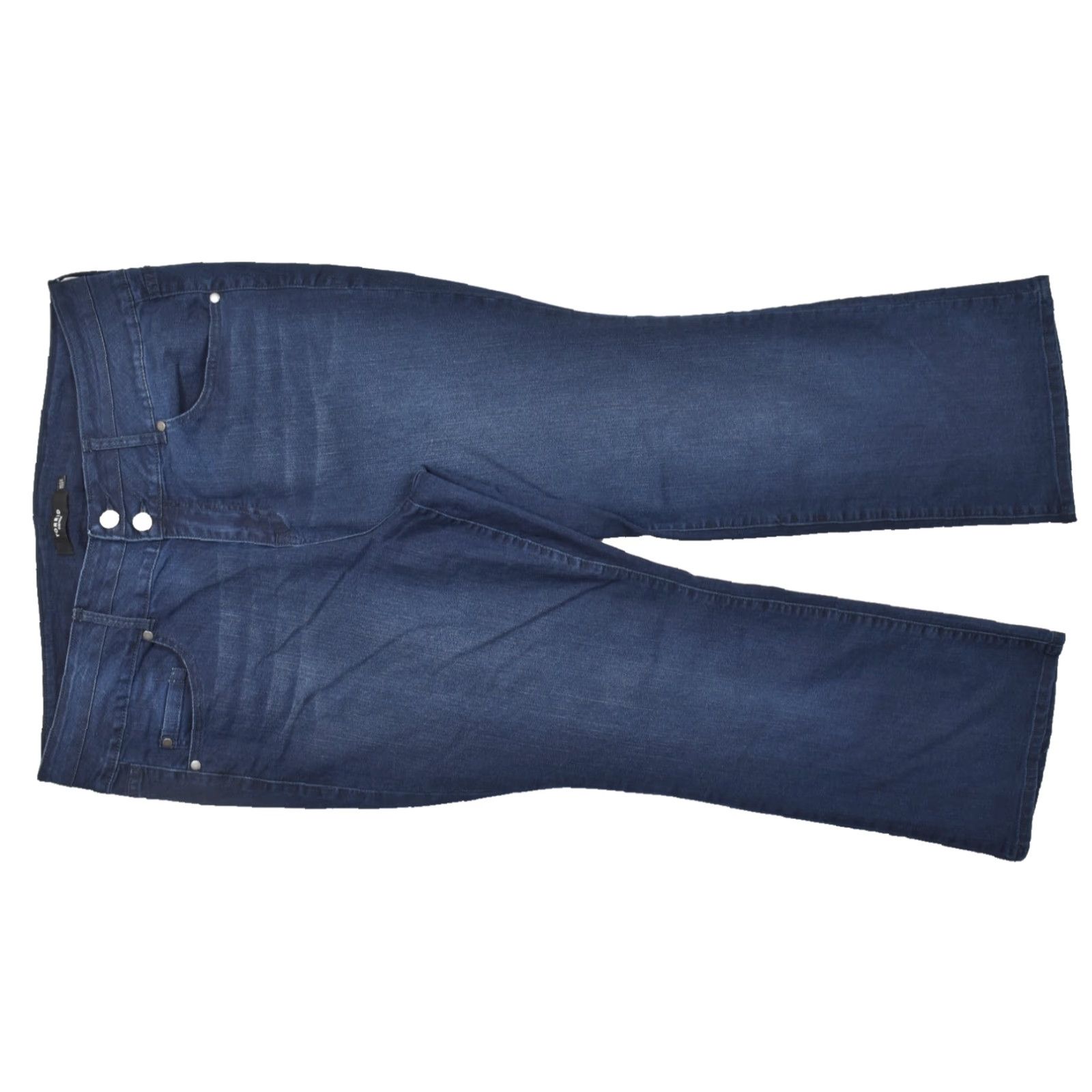 Torrid Torrid Denim Bootscut Jeans 22S Plus Size Dark Wash Stretch 5-Pocket Zip Button Women Size 40" / US 18 - 2 Thumbnail