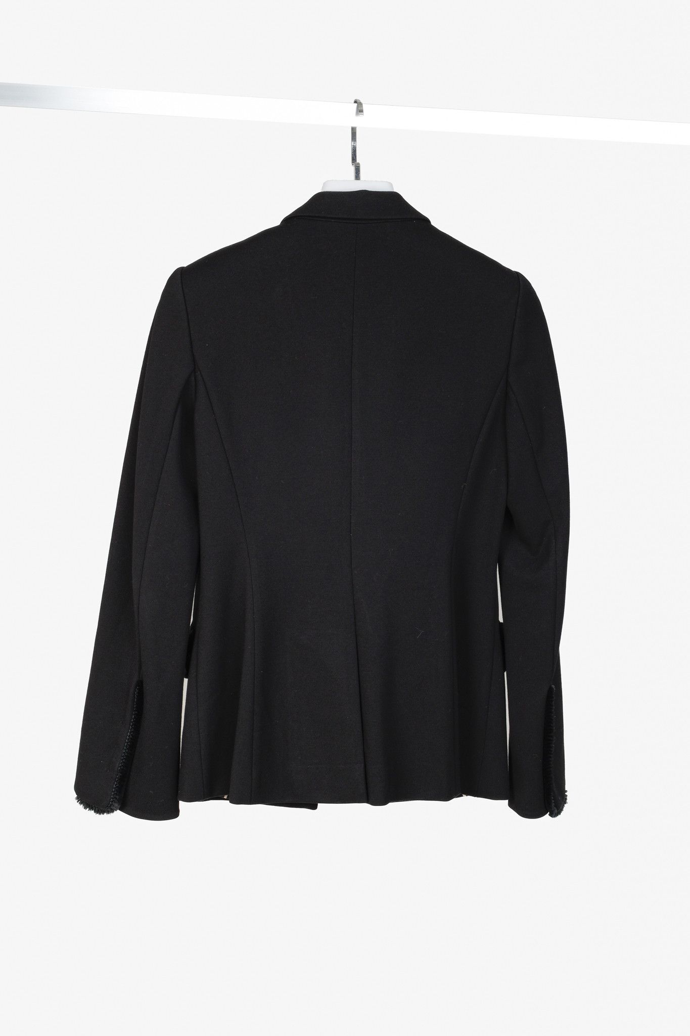 DOROTHEE SCHUMACHER Dorothee Schumacher Fringe-Trim Double-Breasted Blazer Size S / US 4 / IT 40 - 2 Thumbnail