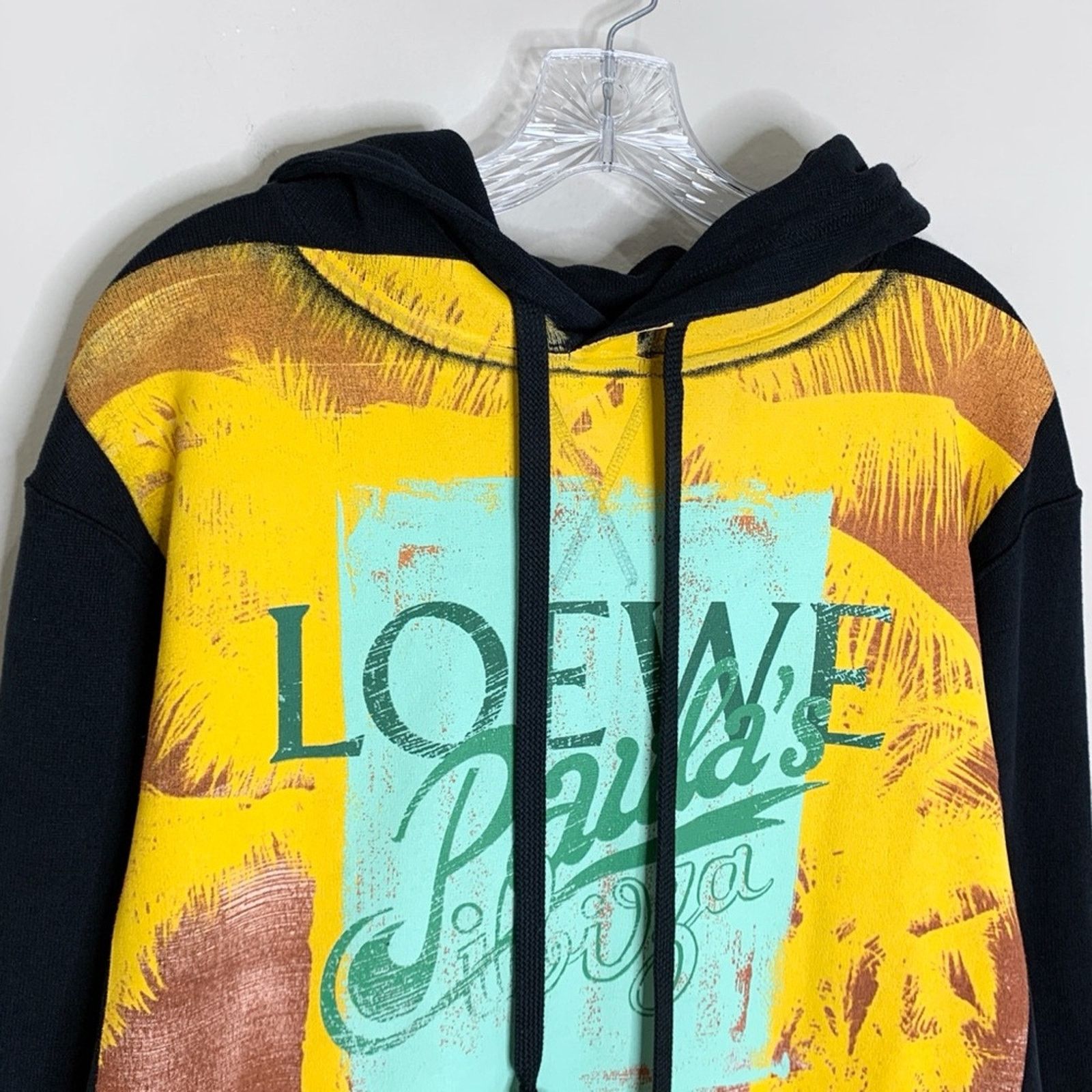 Loewe Loewe x Paula’s Ibiza Palm Print Logo Hoodie Graphic Black Size US XL / EU 56 / 4 - 4 Thumbnail