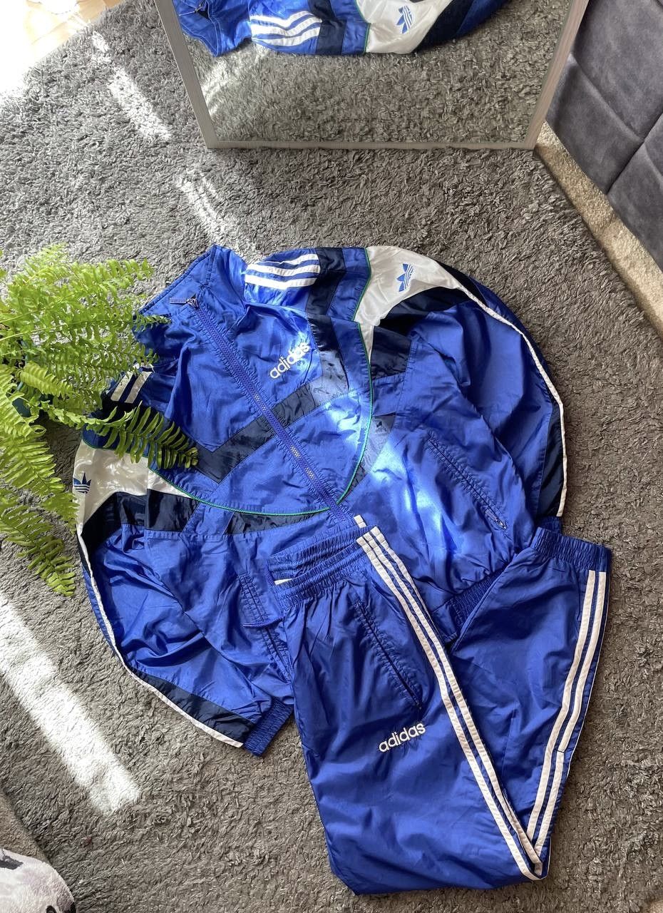 Adidas × Vintage 90s Adidas Suit Vintage Streetwear Logo Rare Neylon Oversize Size US M / EU 48-50 / 2 - 2 Thumbnail