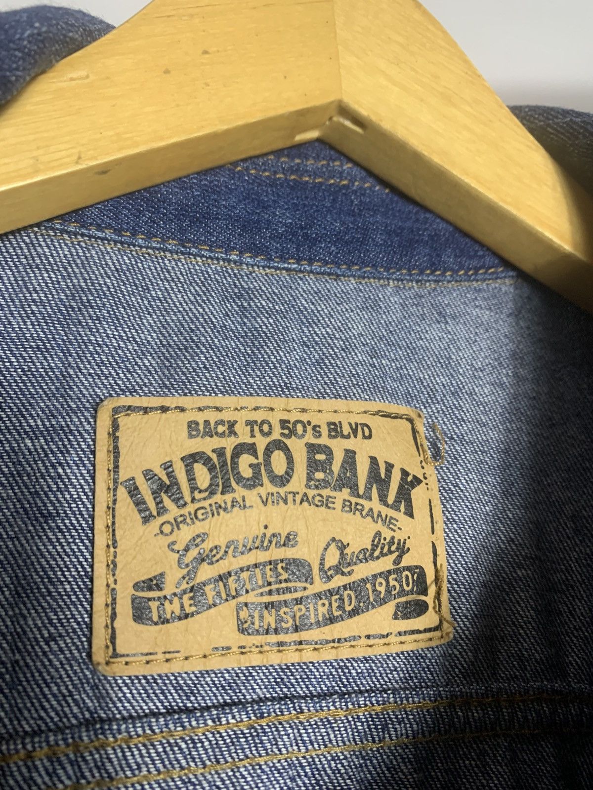 Vintage Indigobank Jeans Jacket Size US S / EU 44-46 / 1 - 4 Thumbnail