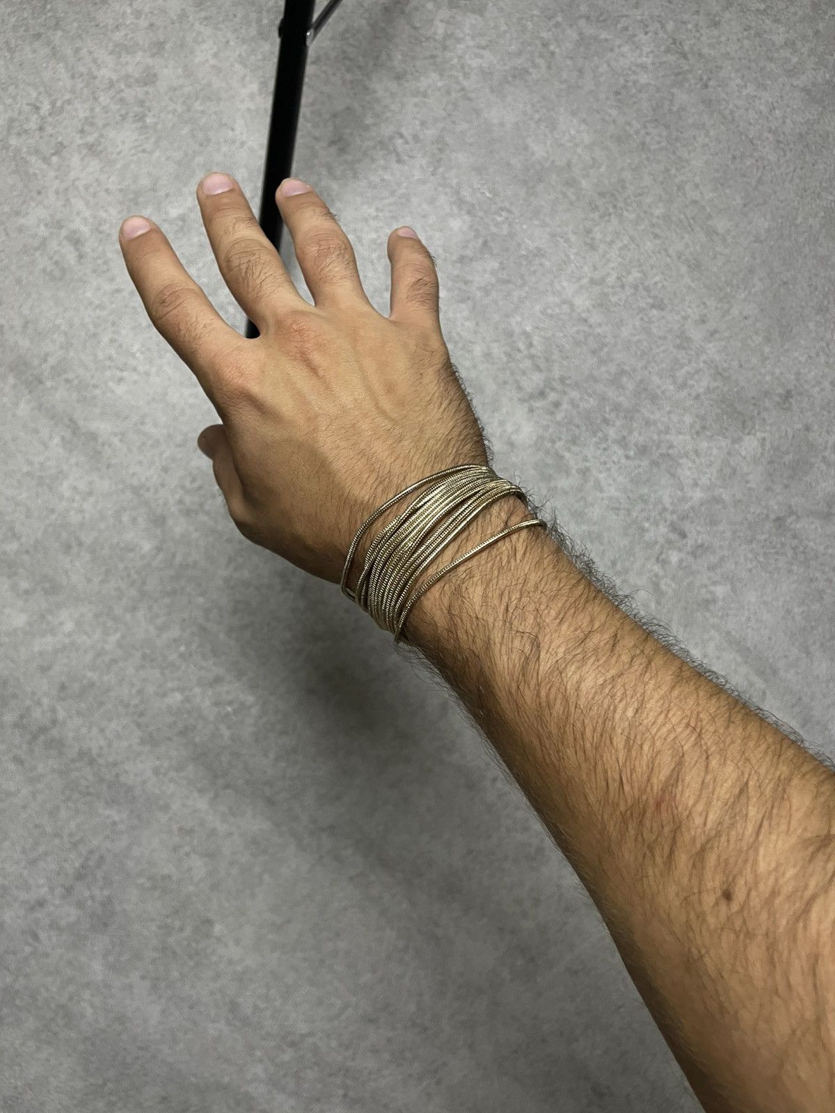 If Six Was Nine Skull Opium Gold Bracelet In The Style Of Helmut Lang Dark Size ONE SIZE - 1 Thumbnail