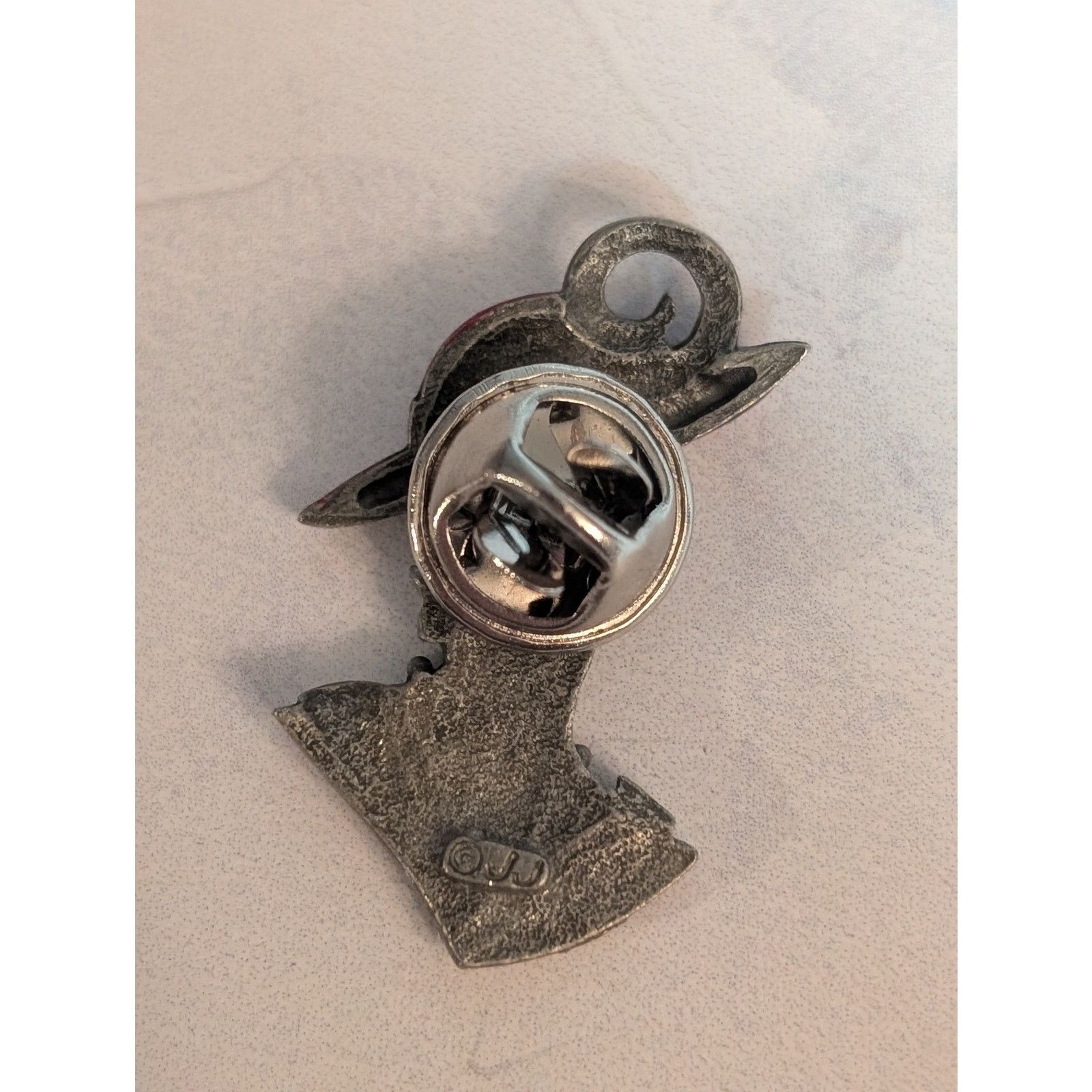 Vintage VTG 1990s Jonette Jewelry Red Hat Lady Rhinestone Lapel Pin Size ONE SIZE - 3 Thumbnail