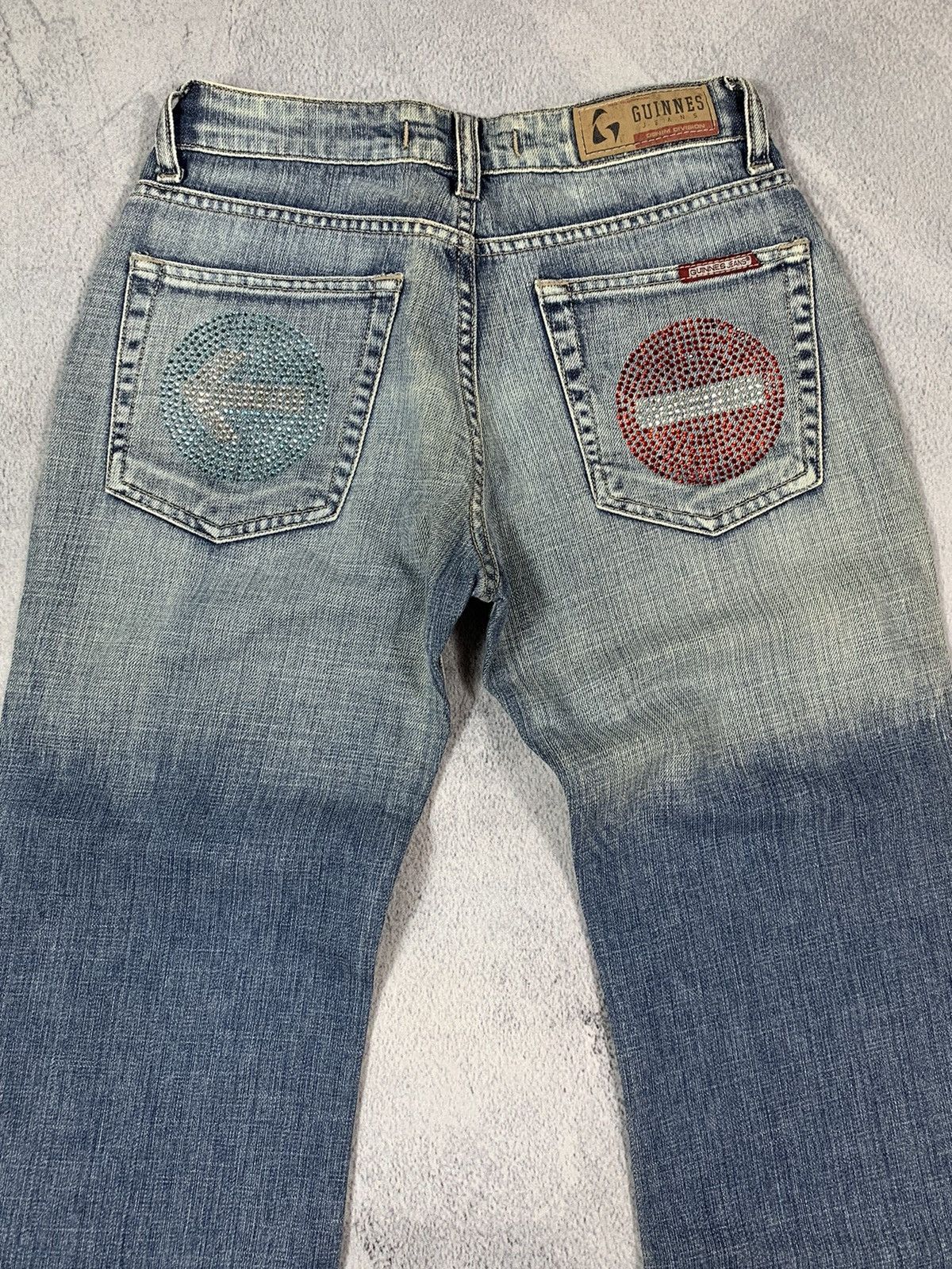 Japanese Brand × Vintage Vintage Y2K Japanese flared faded jeans denim size 25 Size 25" / US 0 / IT 36 - 2 Thumbnail