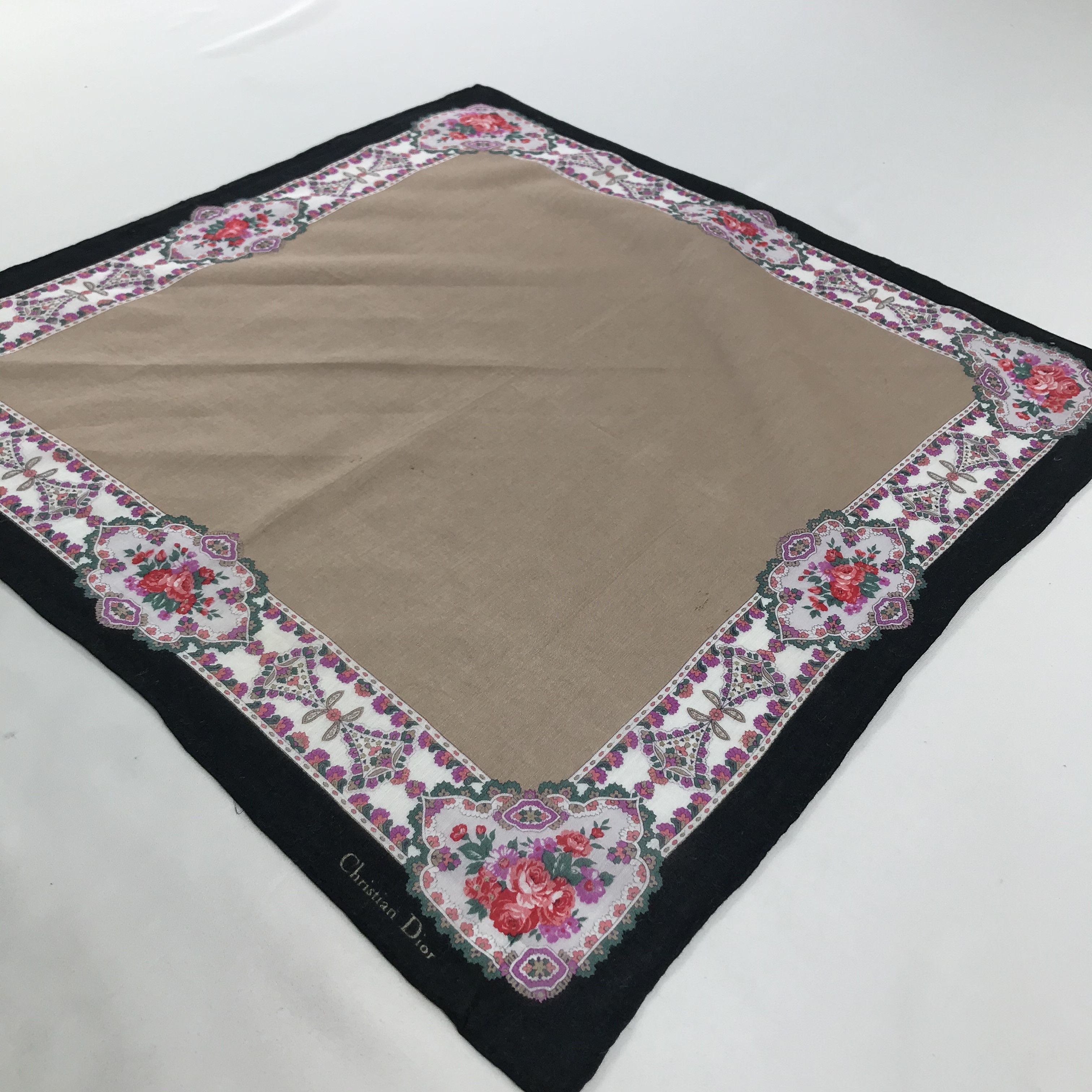 Vintage Christian Dior Neckerchief / Bandana / Handkerchief Size ONE SIZE - 4 Thumbnail