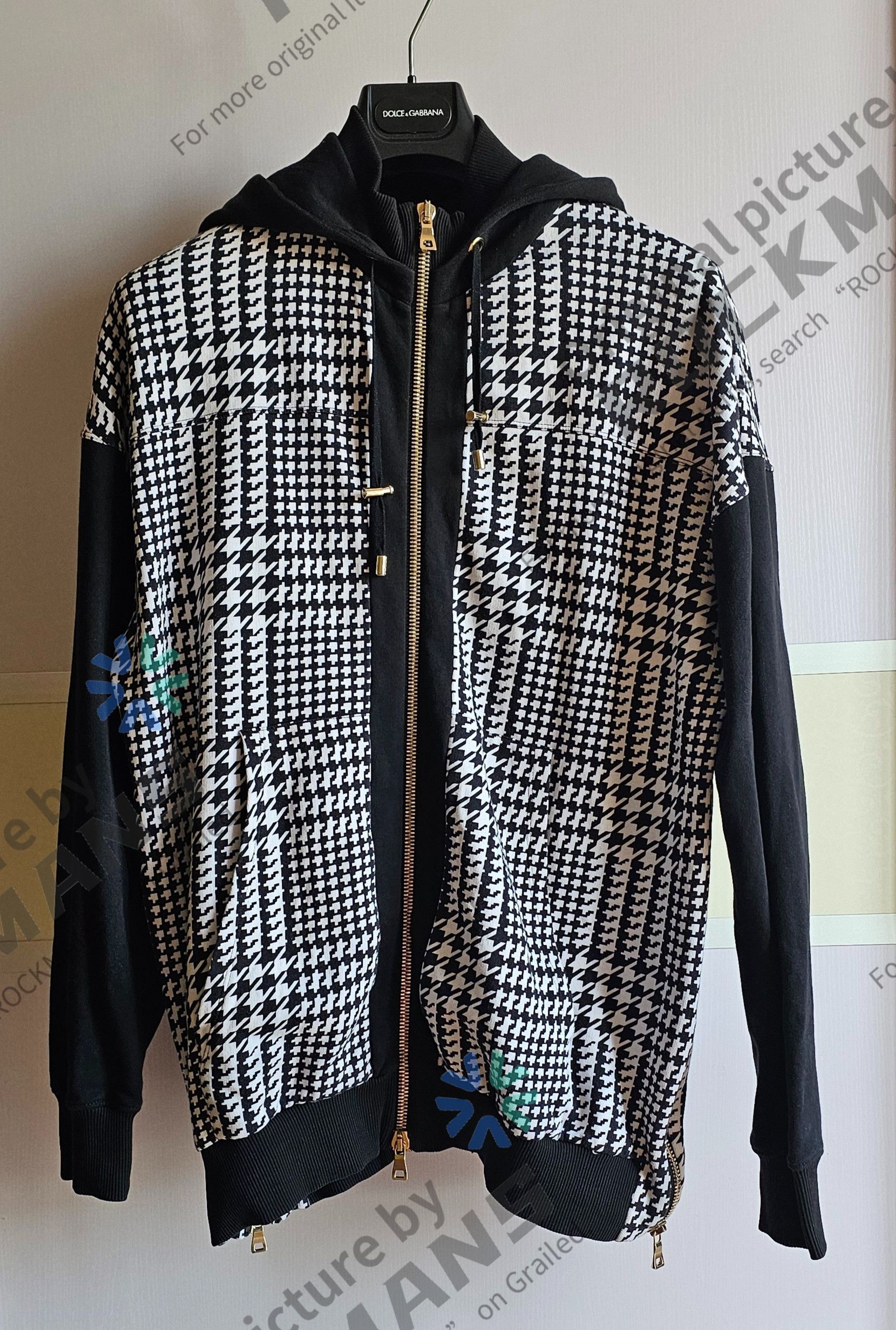 Balmain Balmain Houndstooth woven oversize hooded jacket Size M Size US M / EU 48-50 / 2 - 1 Thumbnail