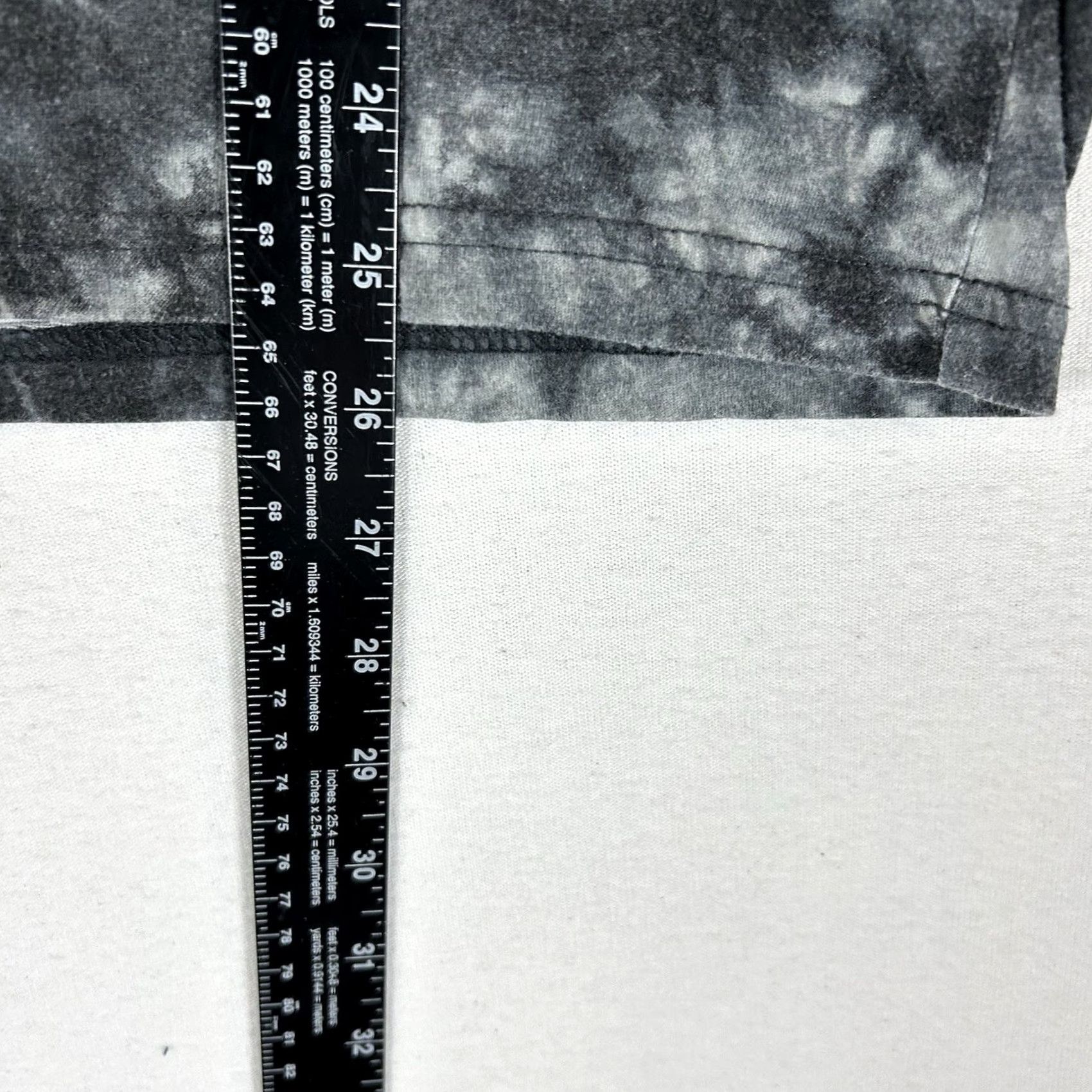 NASA NASA Shirt Mens S Gray Tie-Dye Long Sleeve Rocket Crew Neck T-Shirt Size US S / EU 44-46 / 1 - 6 Thumbnail