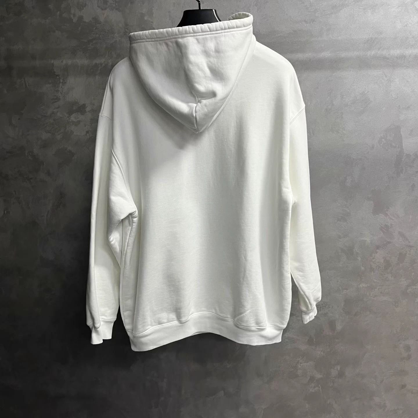 Balenciaga Balenciaga White Logo Print Hoodie Xxl Size XXL / US 16-18 / IT 52-54 - 2 Thumbnail