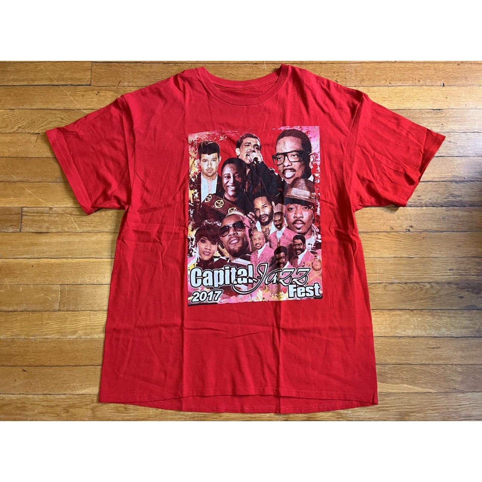 Vintage VINTAGE Capital Jazz Fest 2017 Shirt Men’s Large Red Size US L / EU 52-54 / 3 - 2 Thumbnail