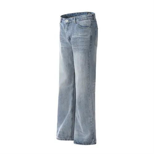 Japanese Brand × Jean Pants American retro washed distressed loose flared jeans Size US 34 / EU 50 - 2 Thumbnail