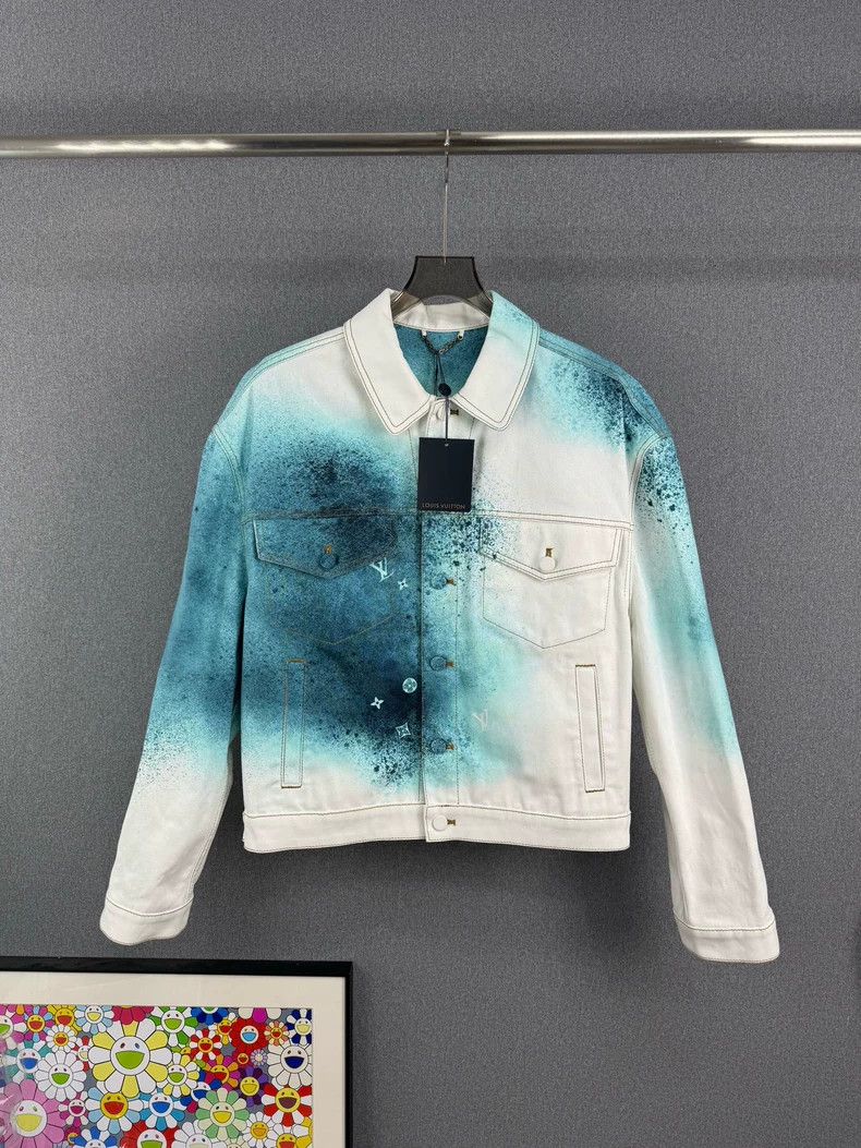 Louis Vuitton Louis Vuitton Tie-Dye Denim Jacket - dmc Size US M / EU 48-50 / 2 - 1 Thumbnail