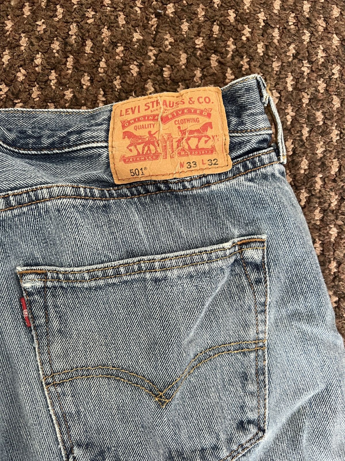 Levi's Levi’s Repaired 501 W32 L29 Size US 32 / EU 48 - 4 Thumbnail